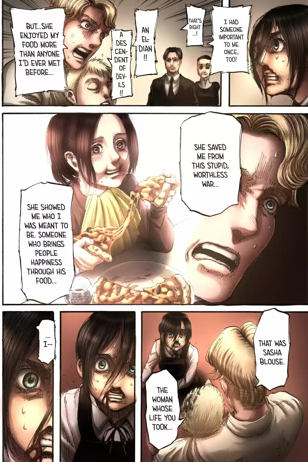 Shingeki no Kyojin (fan colored) Ch. 111 Children of the Forest