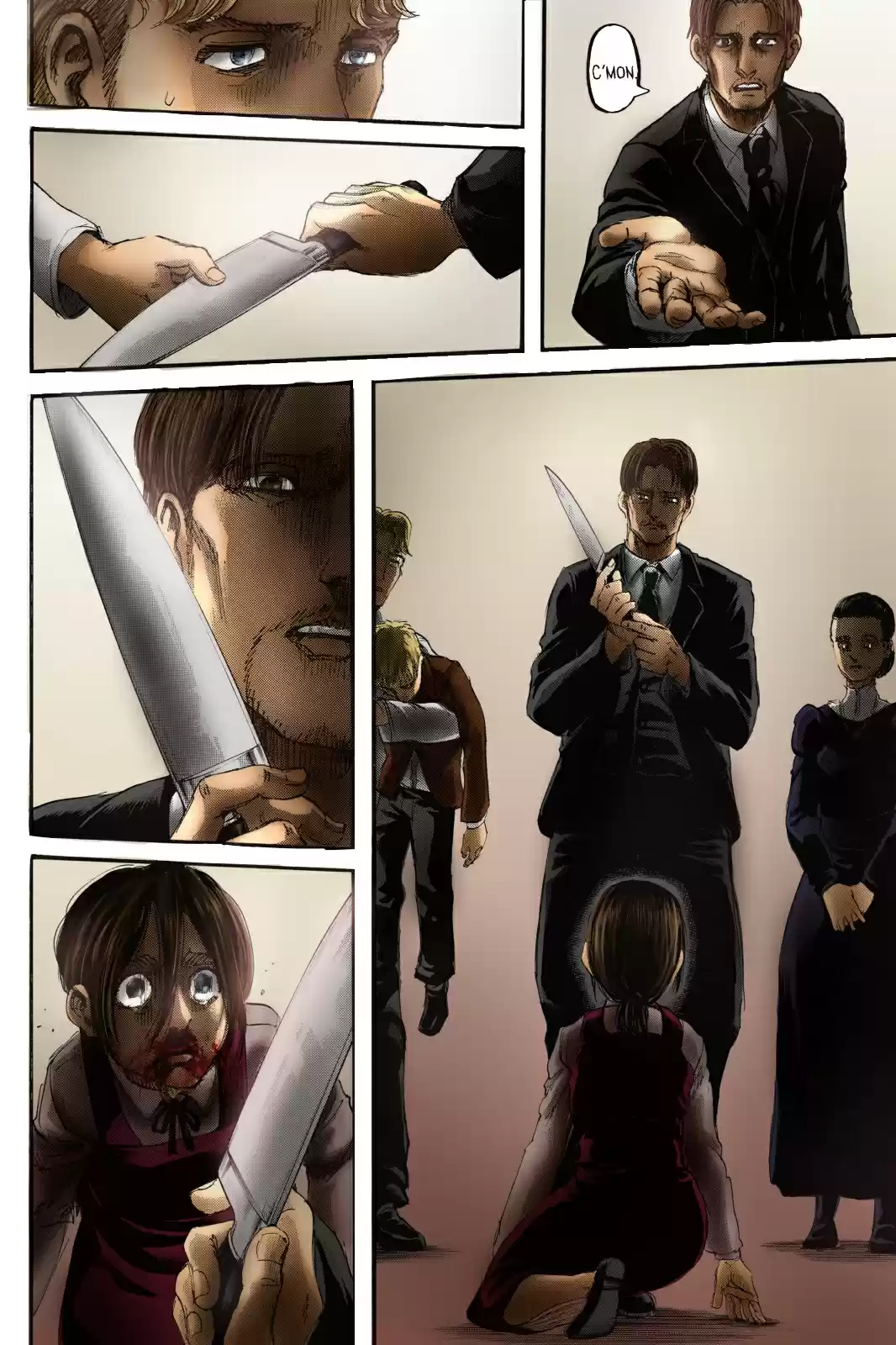 Shingeki no Kyojin (fan colored) Ch. 111 Children of the Forest