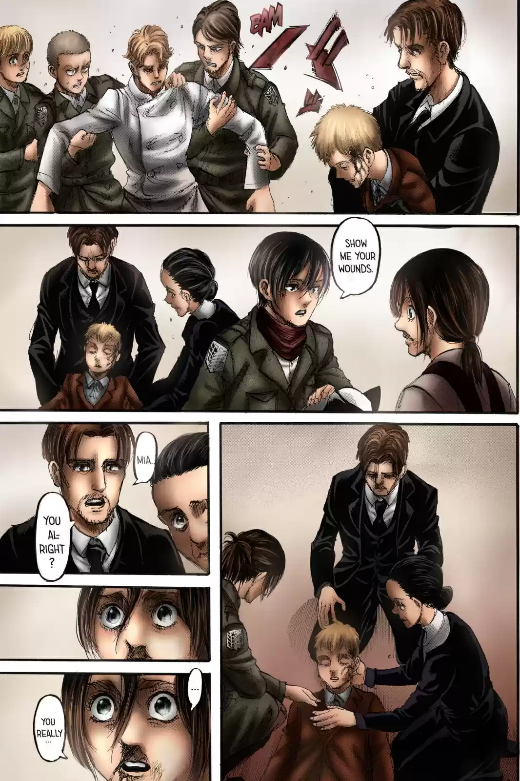 Shingeki no Kyojin (fan colored) Ch. 111 Children of the Forest