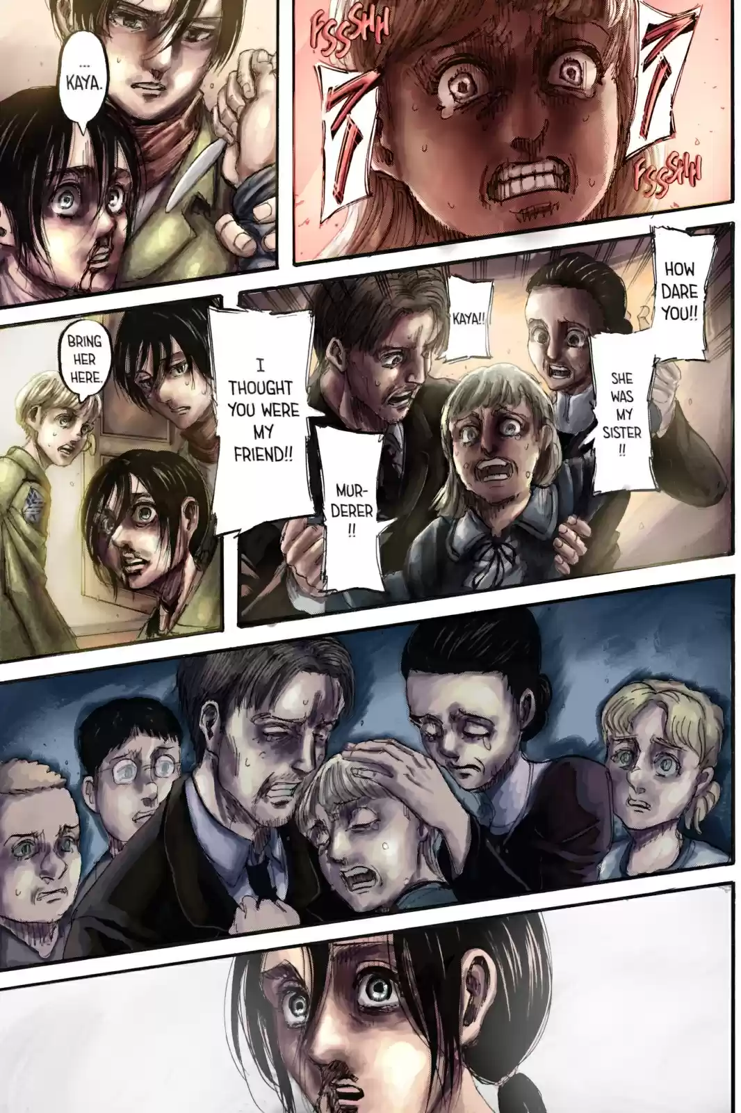 Shingeki no Kyojin (fan colored) Ch. 111 Children of the Forest