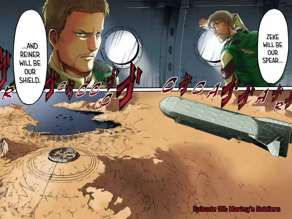 Shingeki no Kyojin (fan colored) Vol. 23 Ch. 92 Marley's Soldiers
