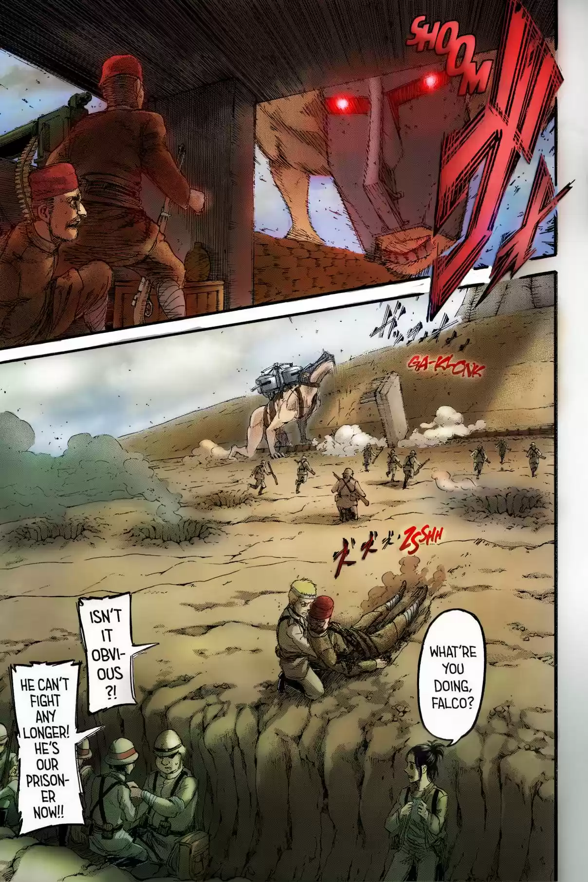 Shingeki no Kyojin (fan colored) Vol. 23 Ch. 92 Marley's Soldiers