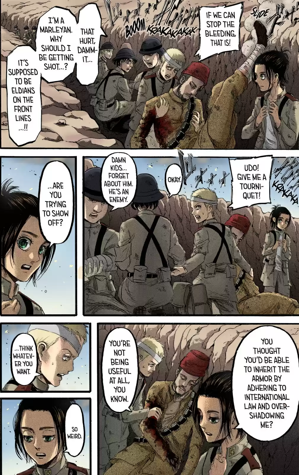 Shingeki no Kyojin (fan colored) Vol. 23 Ch. 92 Marley's Soldiers