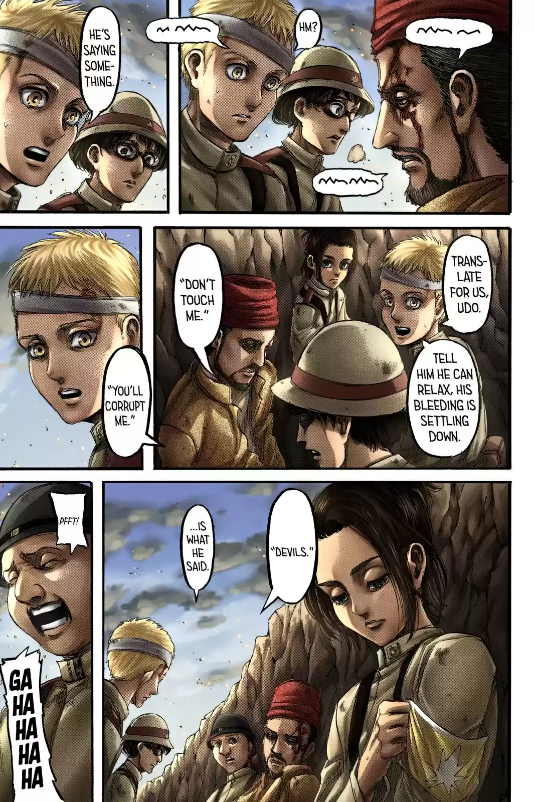 Shingeki no Kyojin (fan colored) Vol. 23 Ch. 92 Marley's Soldiers