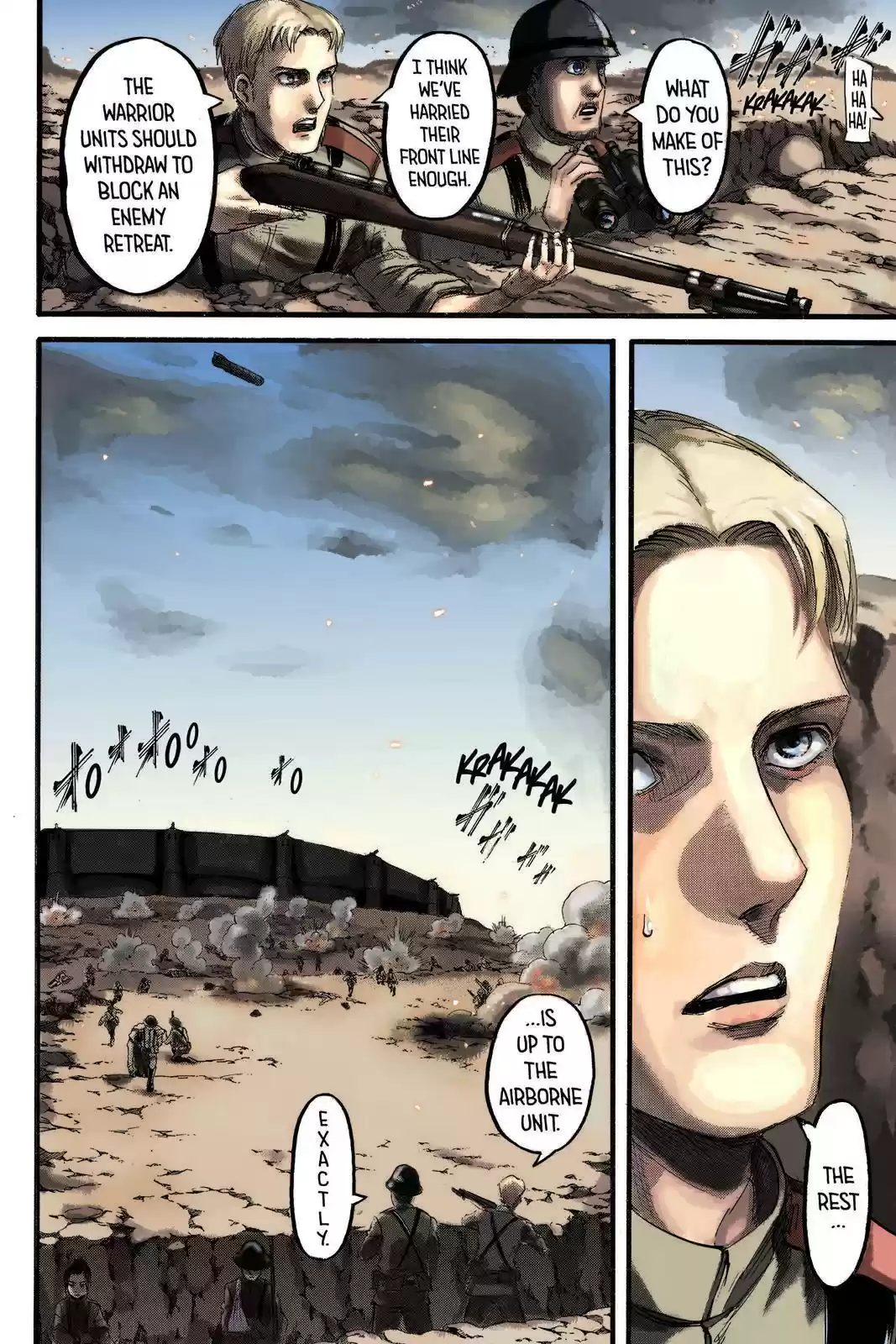 Shingeki no Kyojin (fan colored) Vol. 23 Ch. 92 Marley's Soldiers