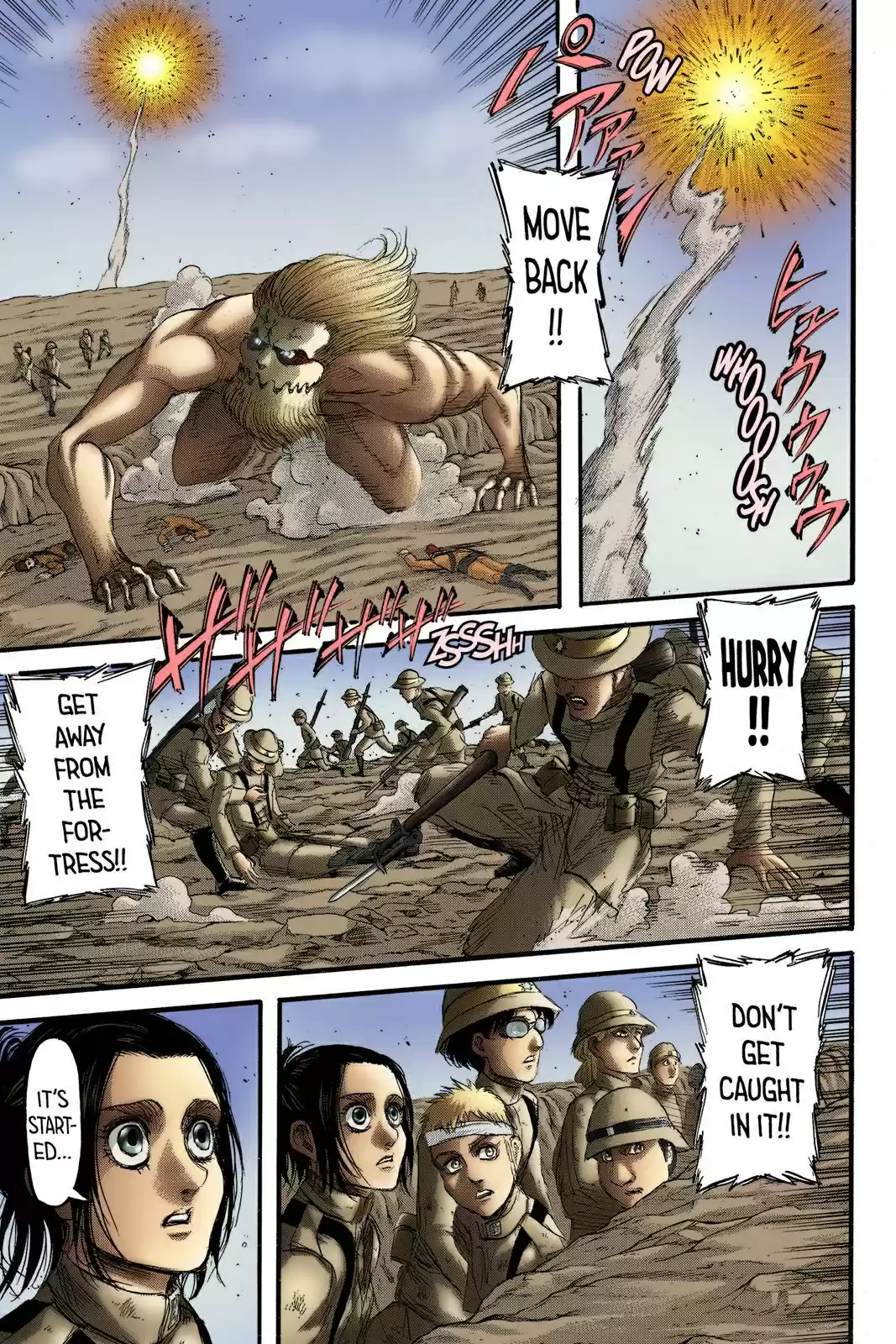 Shingeki no Kyojin (fan colored) Vol. 23 Ch. 92 Marley's Soldiers