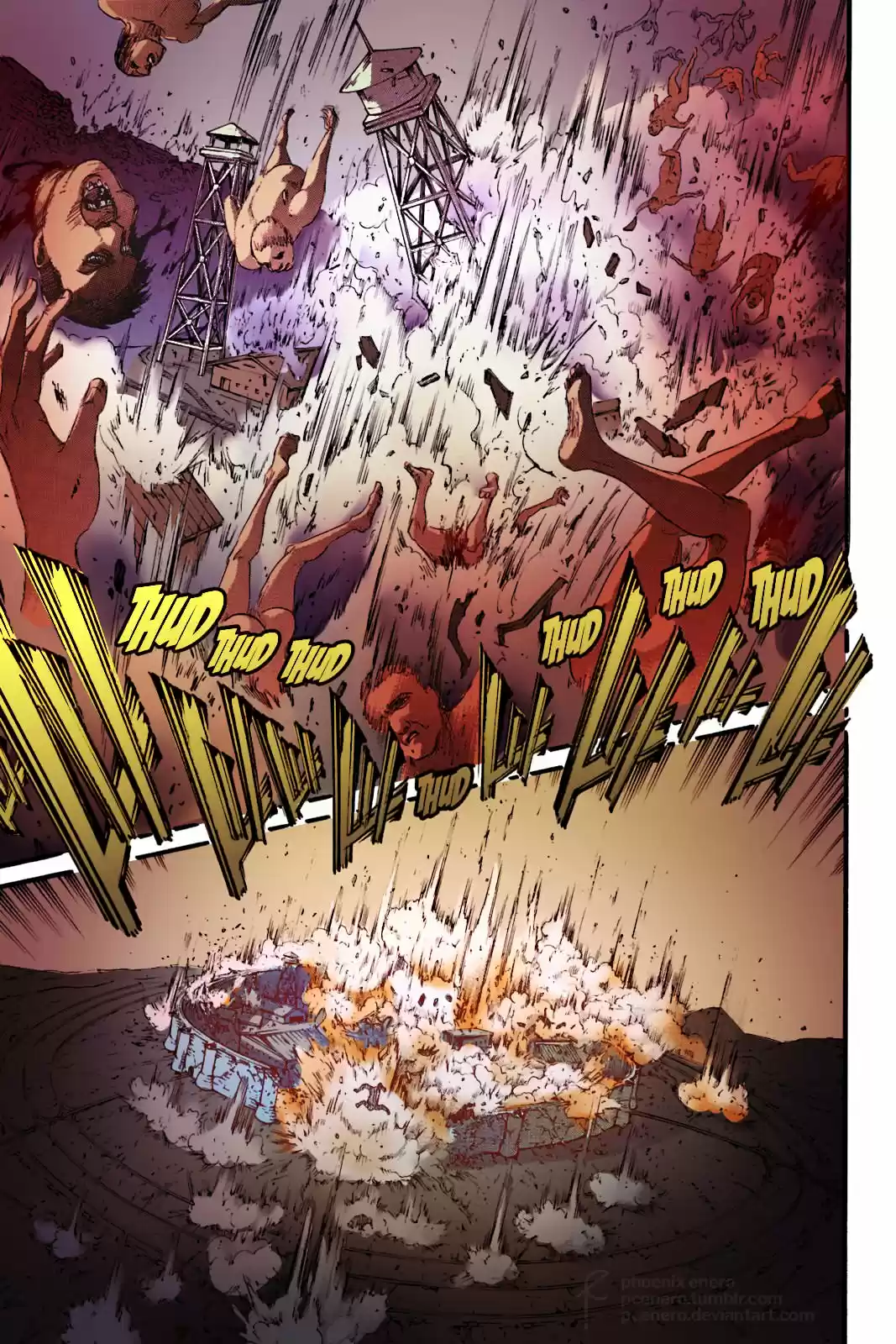 Shingeki no Kyojin (fan colored) Vol. 23 Ch. 92 Marley's Soldiers