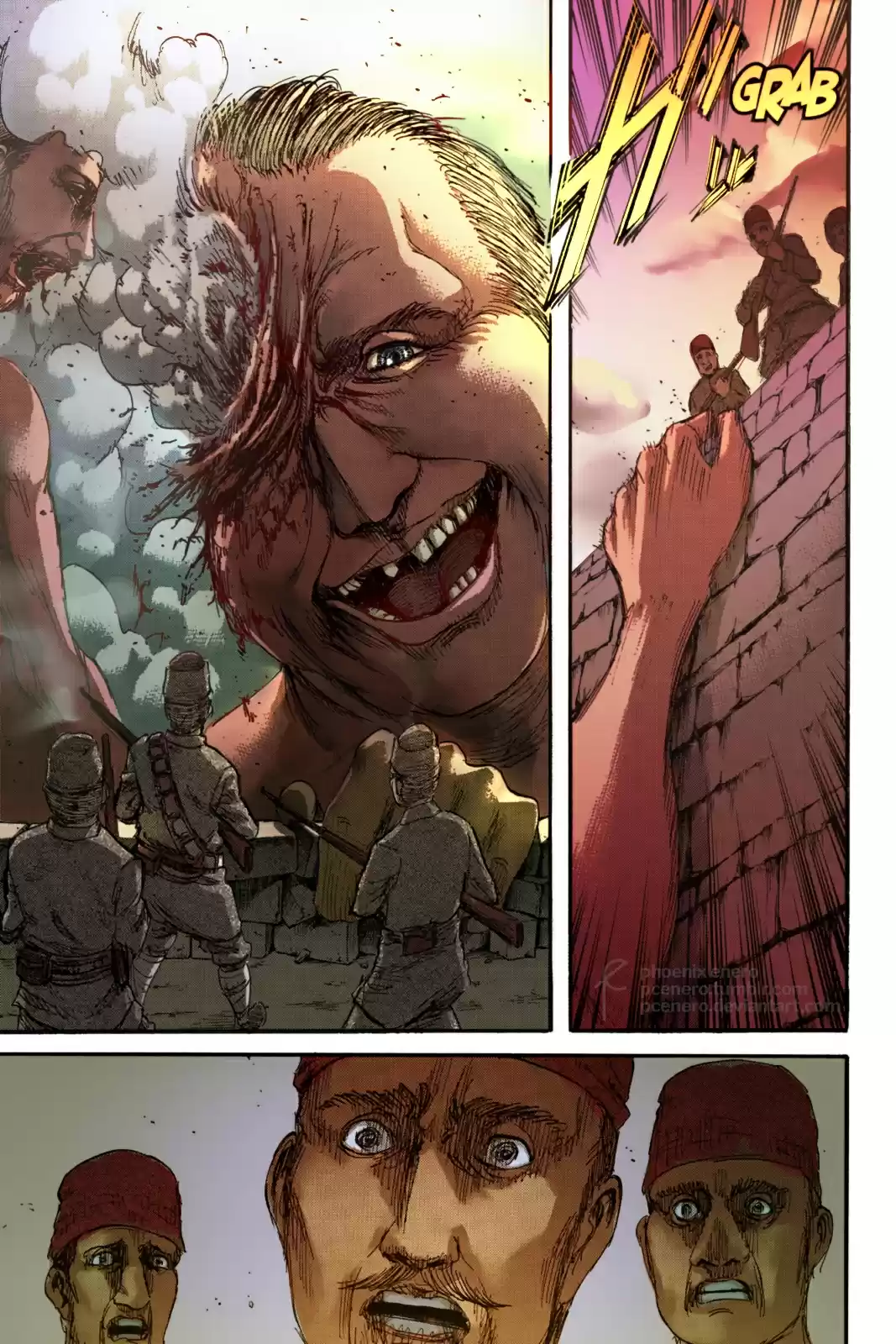 Shingeki no Kyojin (fan colored) Vol. 23 Ch. 92 Marley's Soldiers