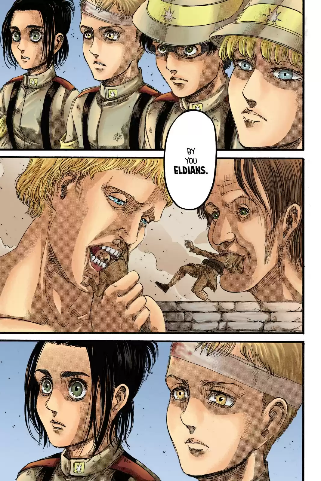 Shingeki no Kyojin (fan colored) Vol. 23 Ch. 92 Marley's Soldiers