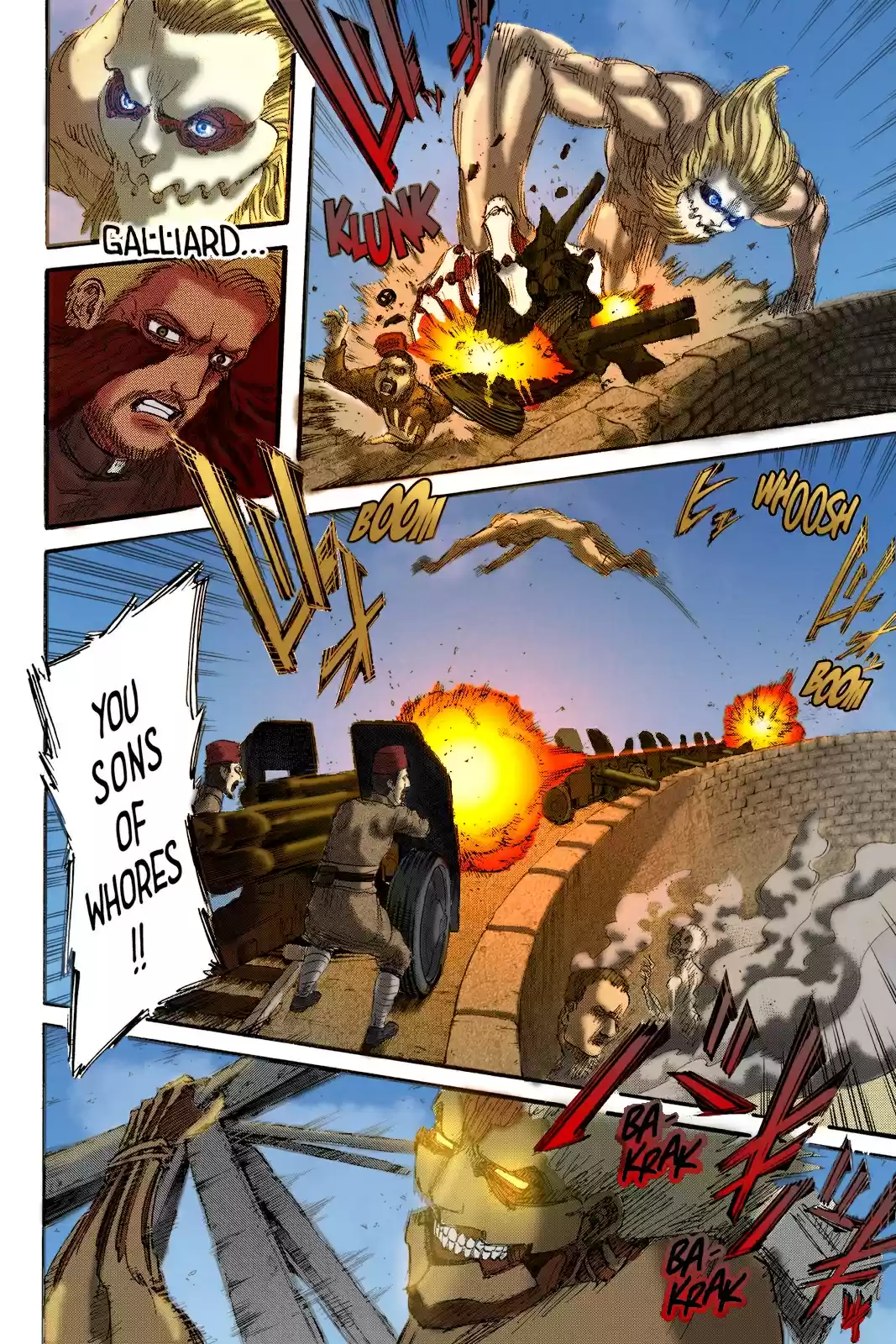 Shingeki no Kyojin (fan colored) Vol. 23 Ch. 92 Marley's Soldiers