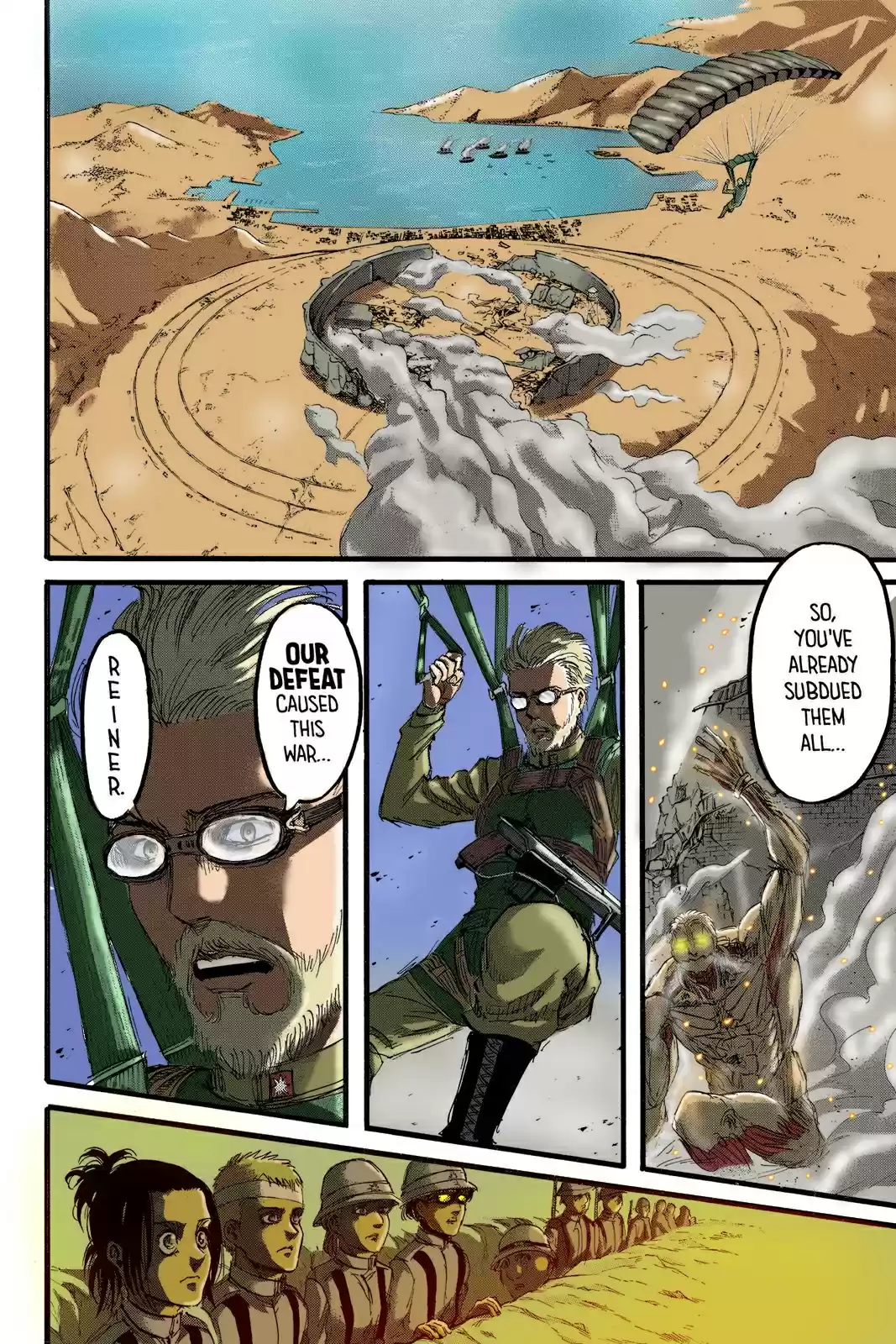 Shingeki no Kyojin (fan colored) Vol. 23 Ch. 92 Marley's Soldiers