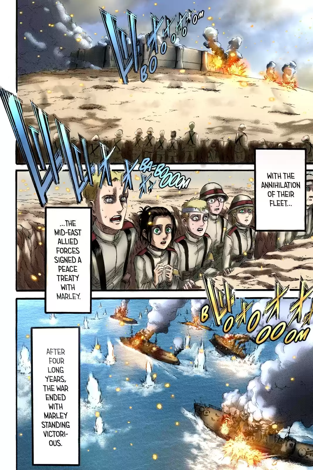 Shingeki no Kyojin (fan colored) Vol. 23 Ch. 92 Marley's Soldiers