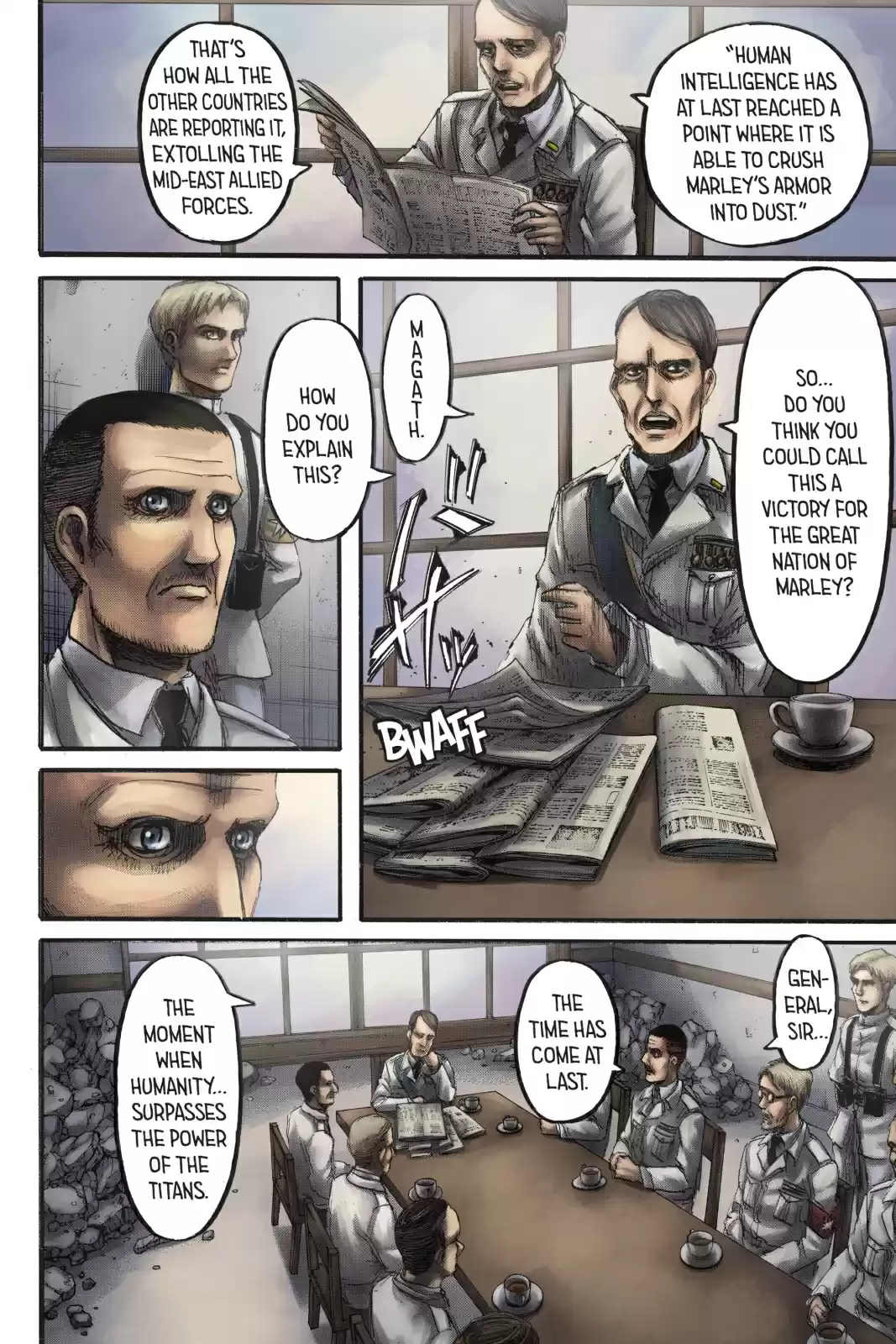 Shingeki no Kyojin (fan colored) Vol. 23 Ch. 93 Midnight Train