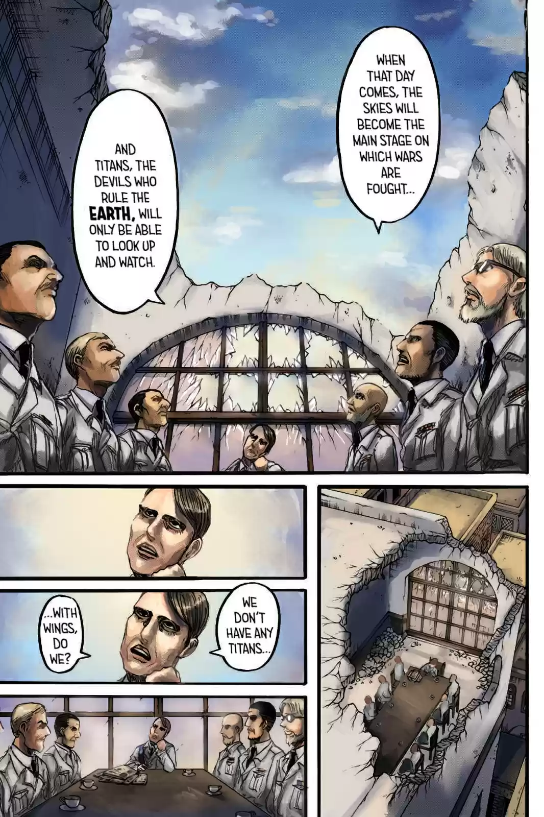 Shingeki no Kyojin (fan colored) Vol. 23 Ch. 93 Midnight Train