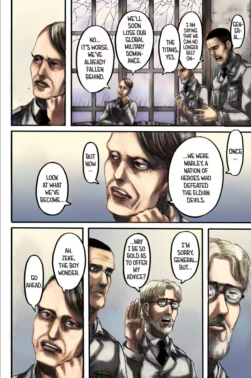 Shingeki no Kyojin (fan colored) Vol. 23 Ch. 93 Midnight Train