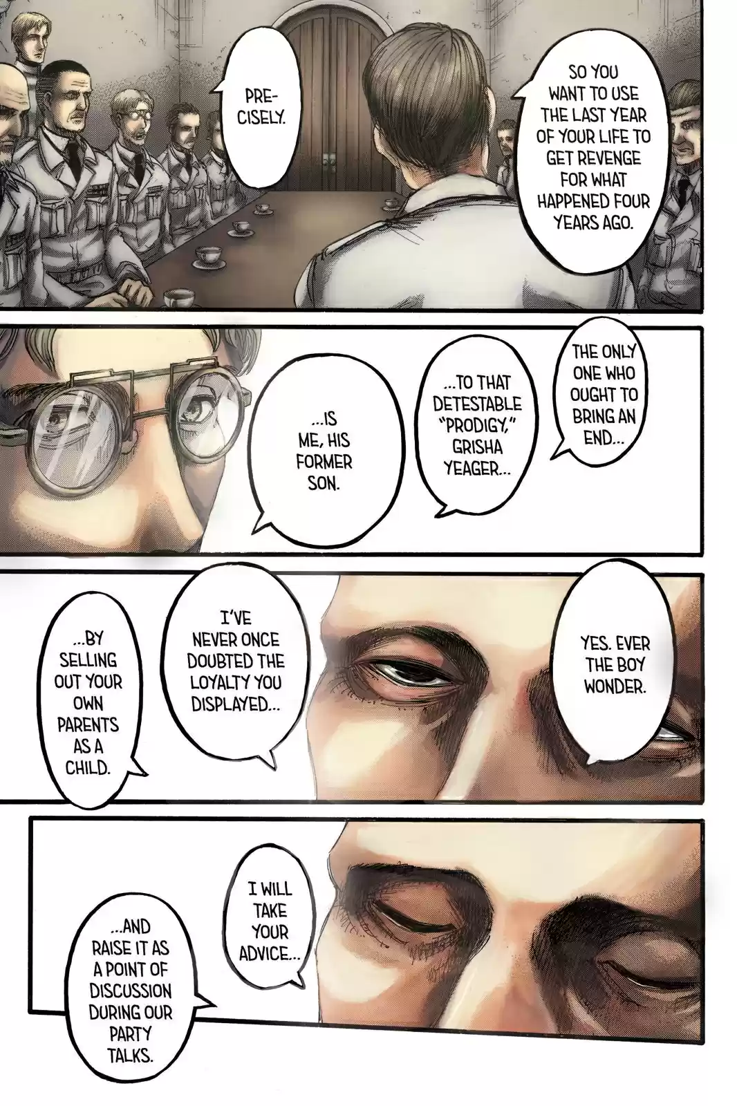 Shingeki no Kyojin (fan colored) Vol. 23 Ch. 93 Midnight Train