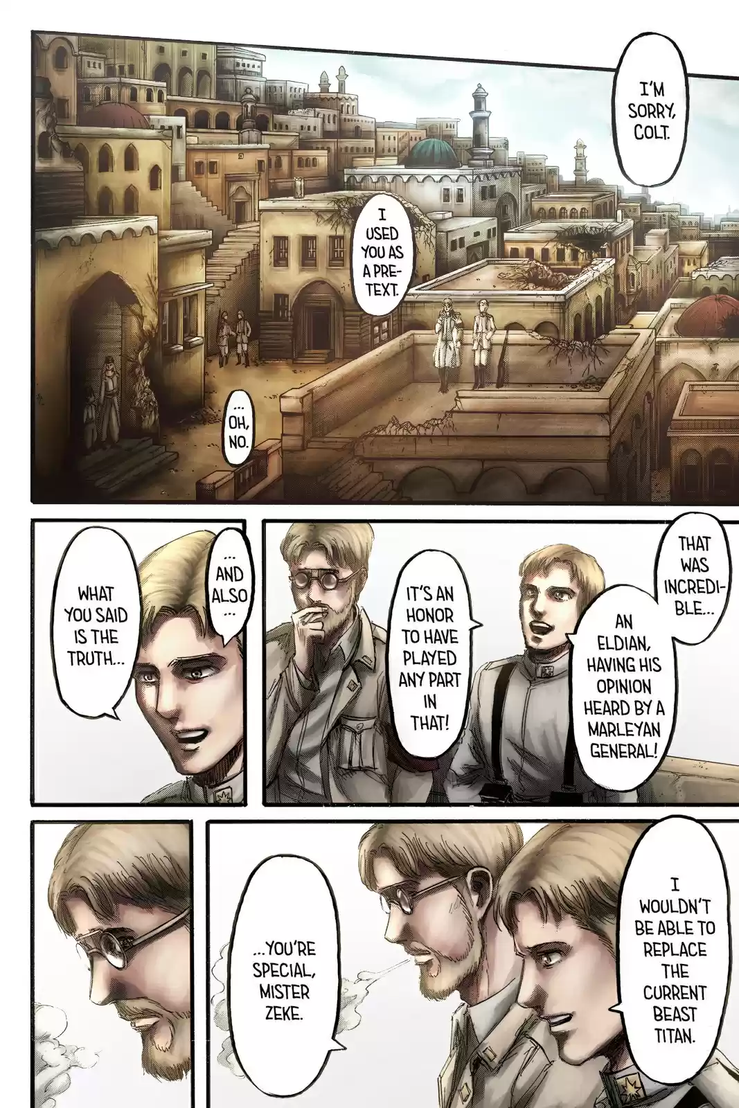 Shingeki no Kyojin (fan colored) Vol. 23 Ch. 93 Midnight Train