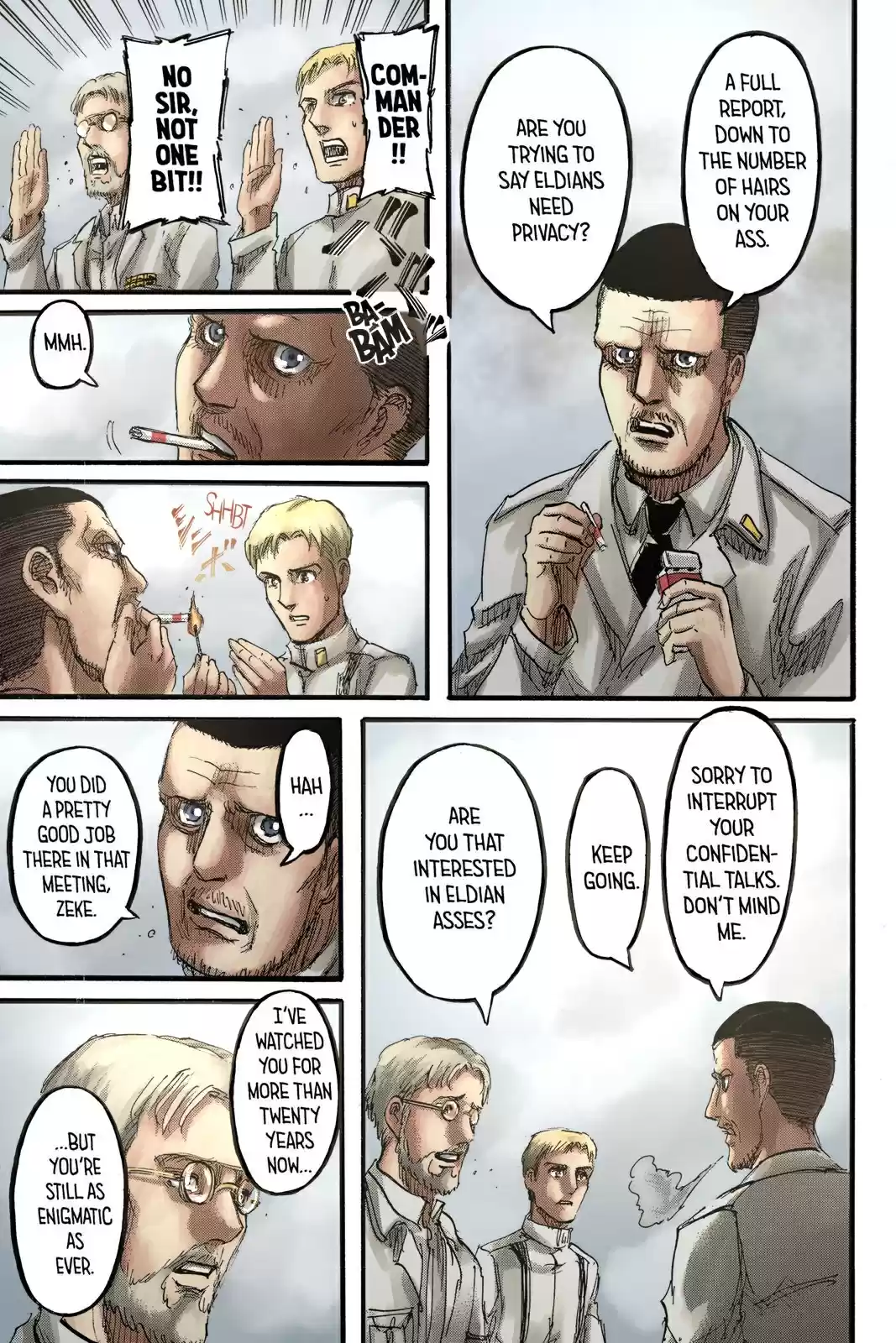 Shingeki no Kyojin (fan colored) Vol. 23 Ch. 93 Midnight Train