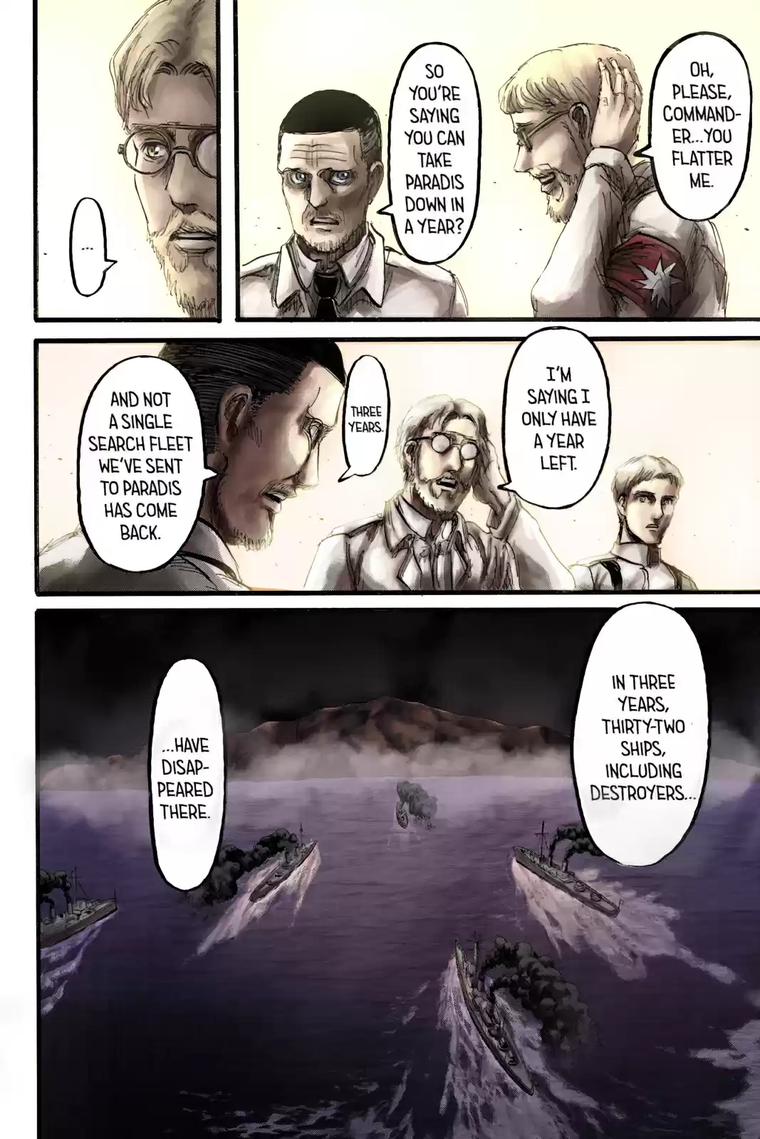 Shingeki no Kyojin (fan colored) Vol. 23 Ch. 93 Midnight Train