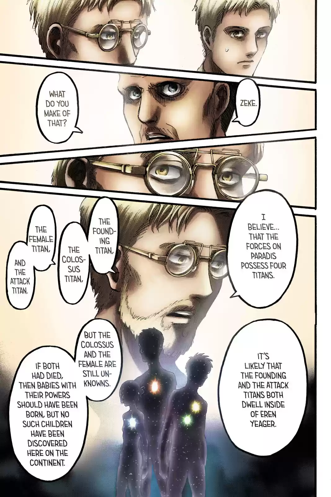 Shingeki no Kyojin (fan colored) Vol. 23 Ch. 93 Midnight Train