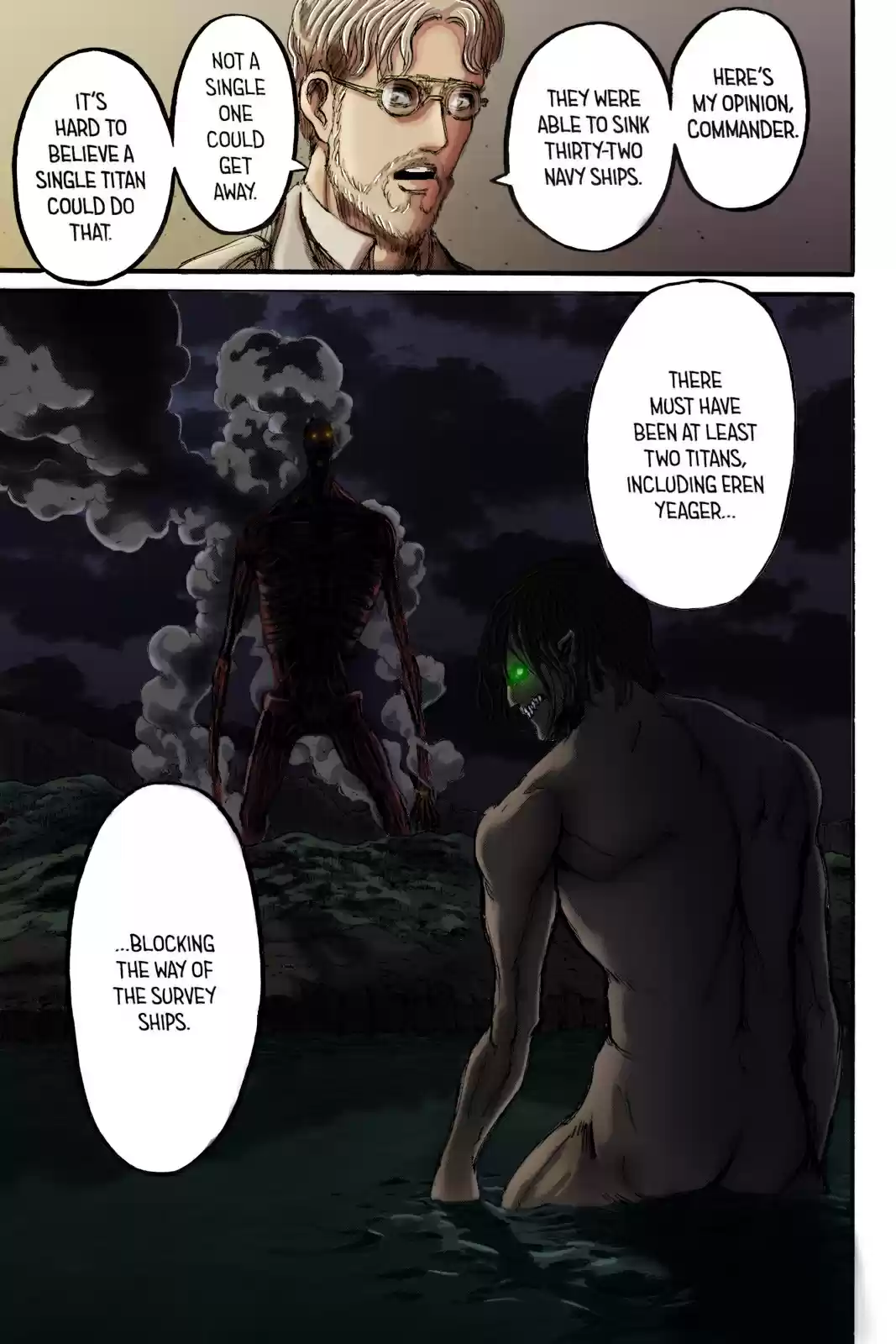 Shingeki no Kyojin (fan colored) Vol. 23 Ch. 93 Midnight Train