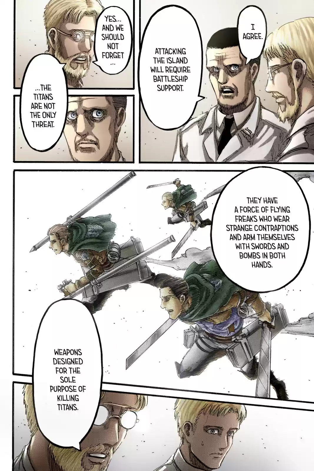 Shingeki no Kyojin (fan colored) Vol. 23 Ch. 93 Midnight Train