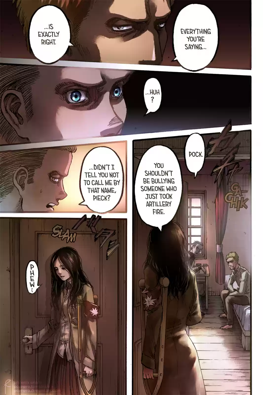 Shingeki no Kyojin (fan colored) Vol. 23 Ch. 93 Midnight Train