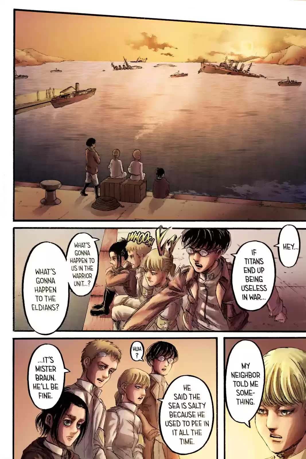 Shingeki no Kyojin (fan colored) Vol. 23 Ch. 93 Midnight Train