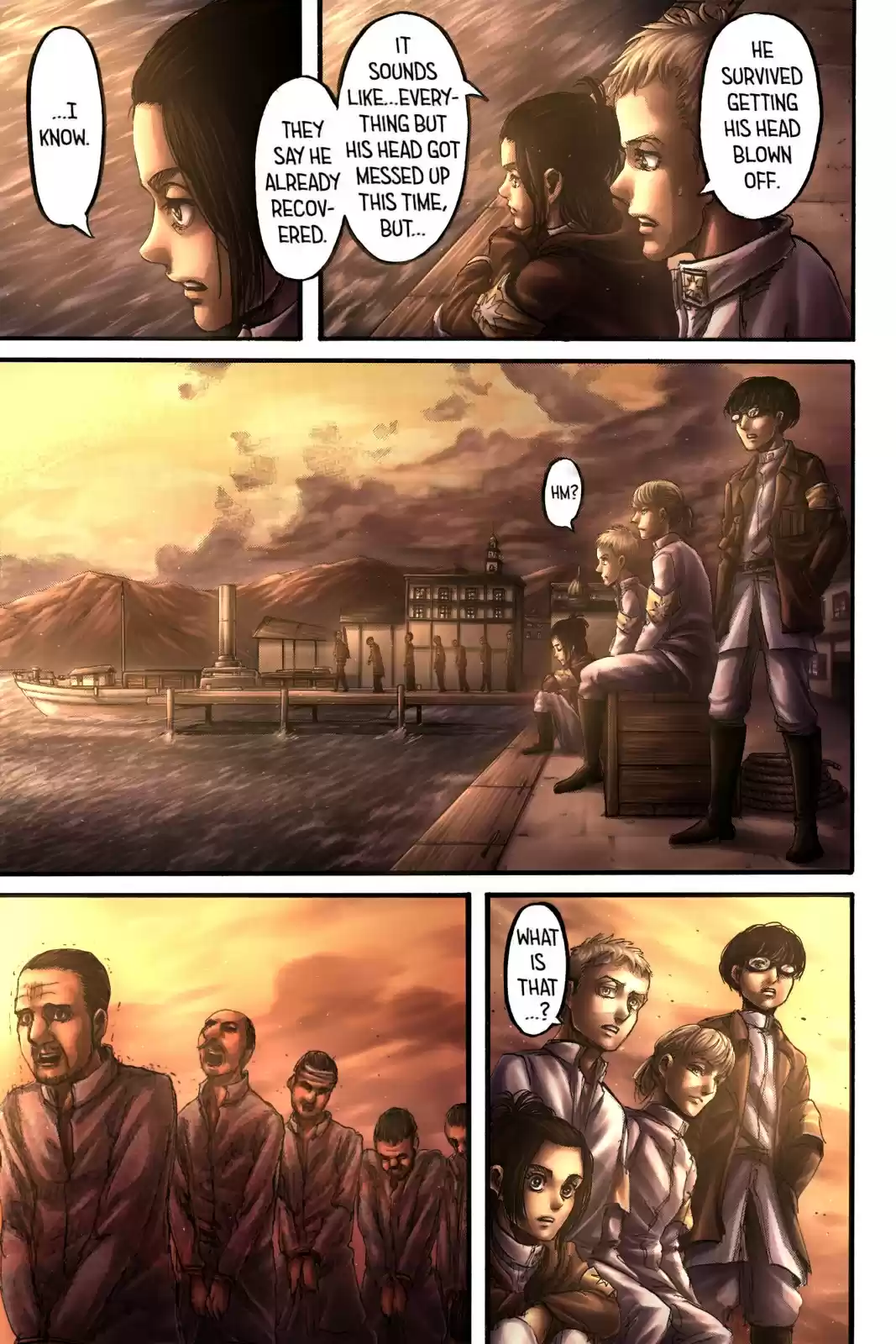 Shingeki no Kyojin (fan colored) Vol. 23 Ch. 93 Midnight Train