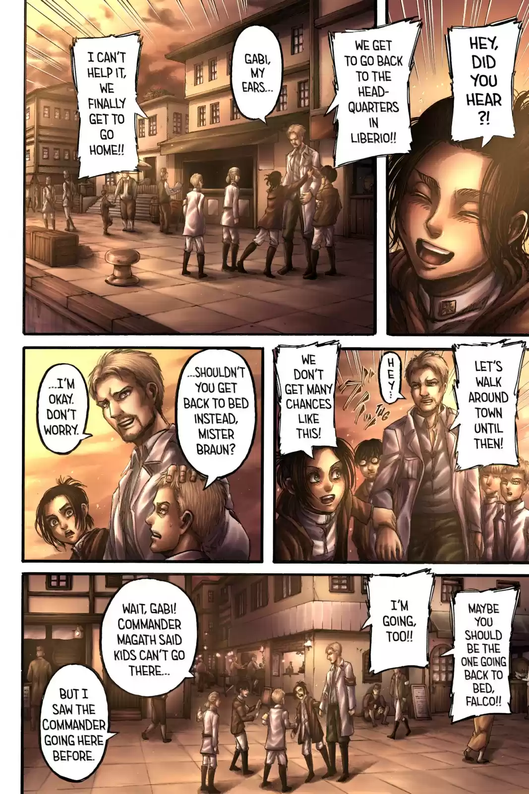 Shingeki no Kyojin (fan colored) Vol. 23 Ch. 93 Midnight Train