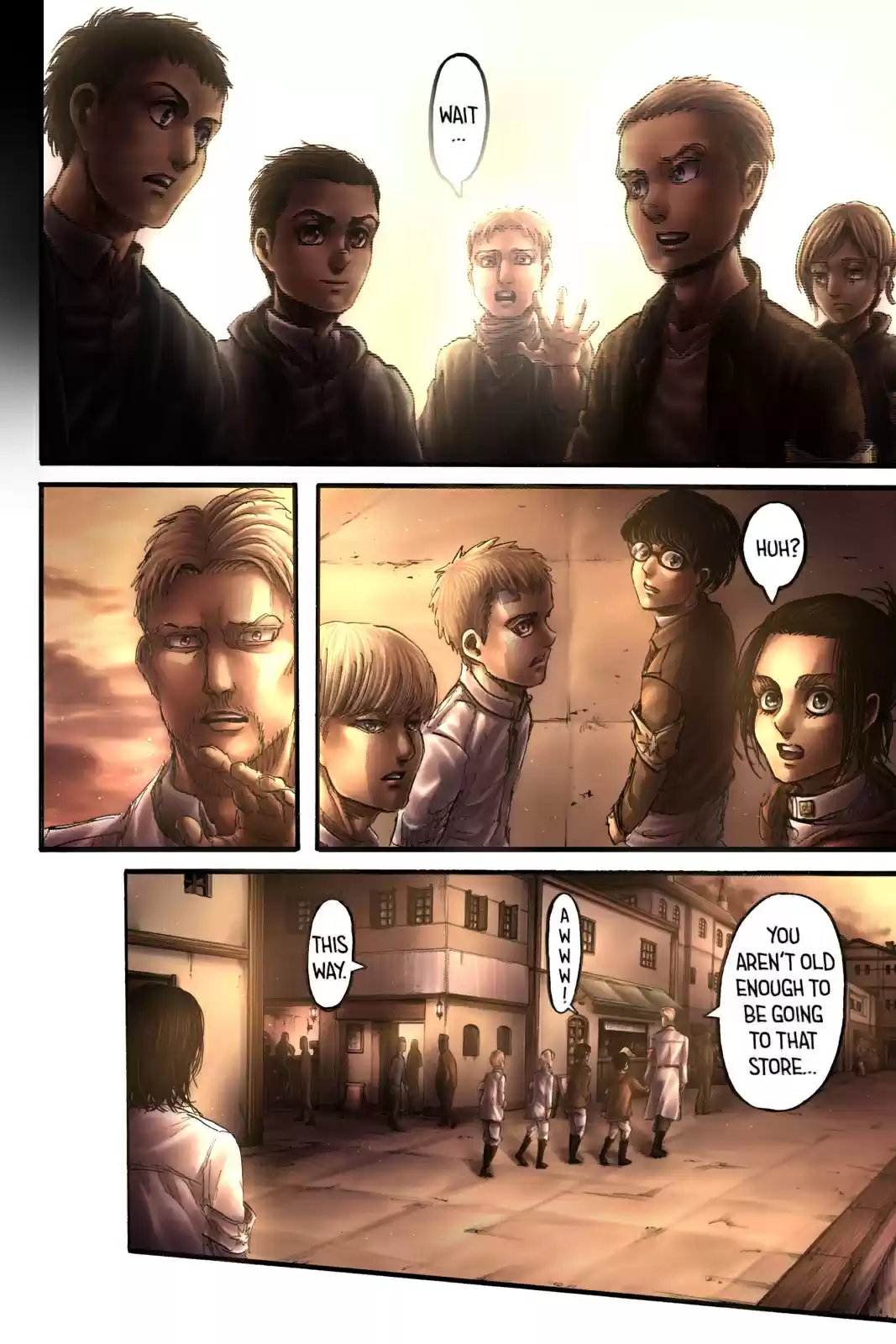 Shingeki no Kyojin (fan colored) Vol. 23 Ch. 93 Midnight Train