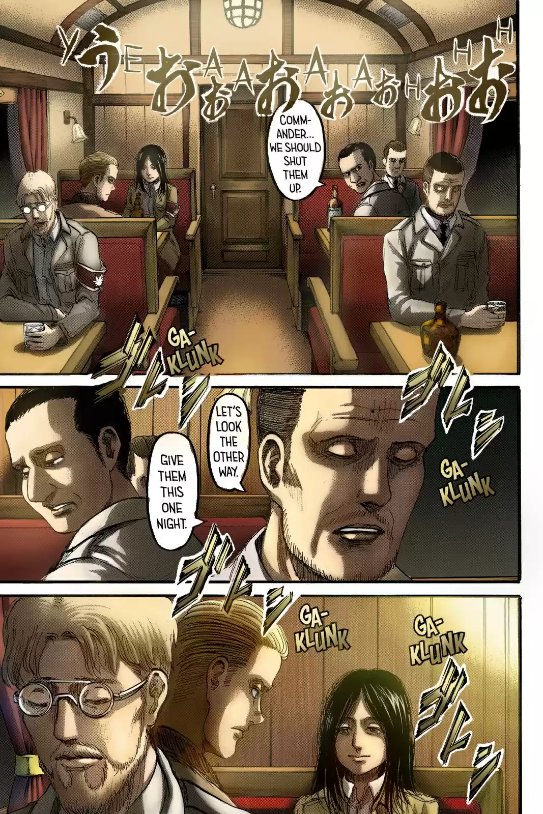 Shingeki no Kyojin (fan colored) Vol. 23 Ch. 93 Midnight Train