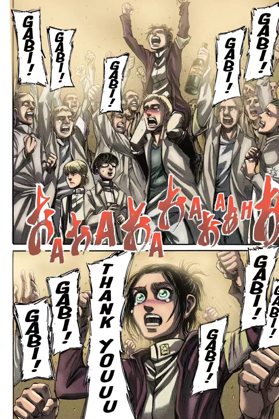 Shingeki no Kyojin (fan colored) Vol. 23 Ch. 93 Midnight Train