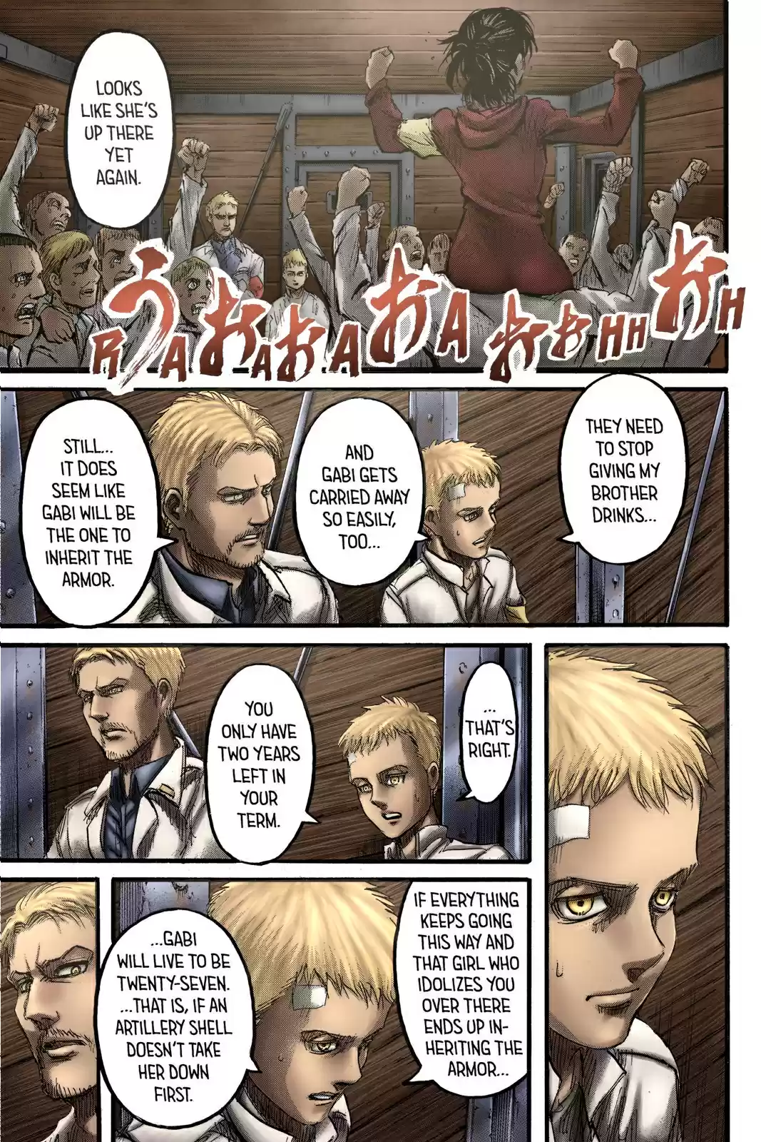 Shingeki no Kyojin (fan colored) Vol. 23 Ch. 93 Midnight Train