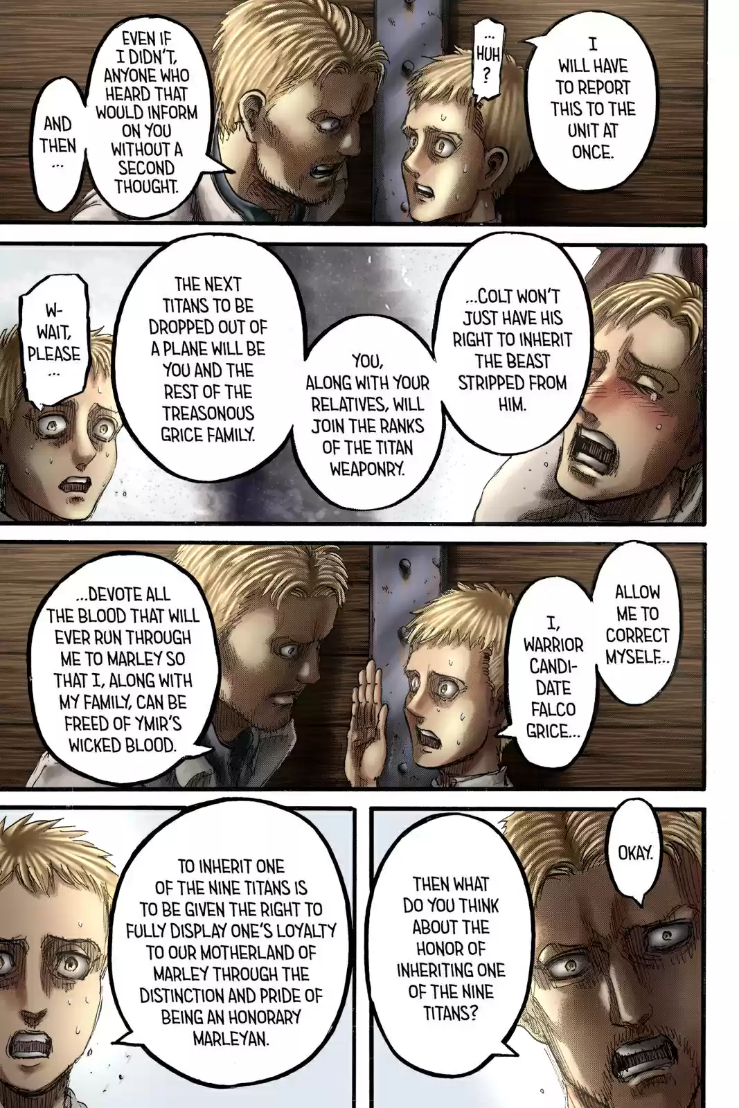 Shingeki no Kyojin (fan colored) Vol. 23 Ch. 93 Midnight Train