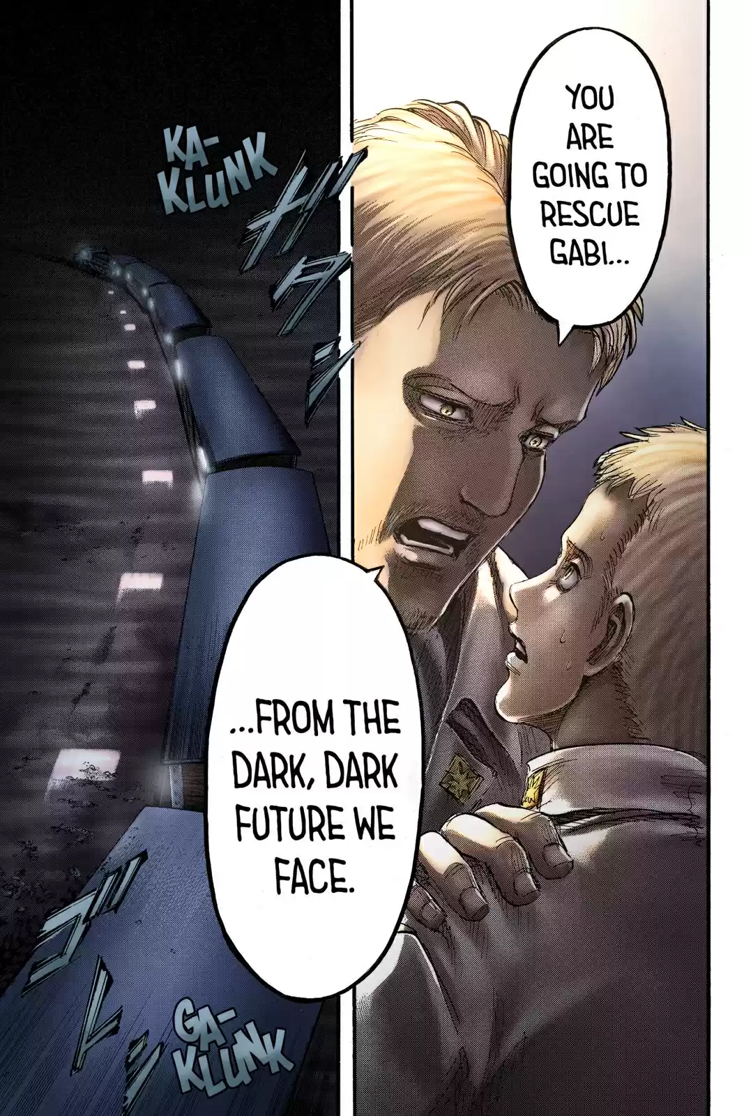 Shingeki no Kyojin (fan colored) Vol. 23 Ch. 93 Midnight Train