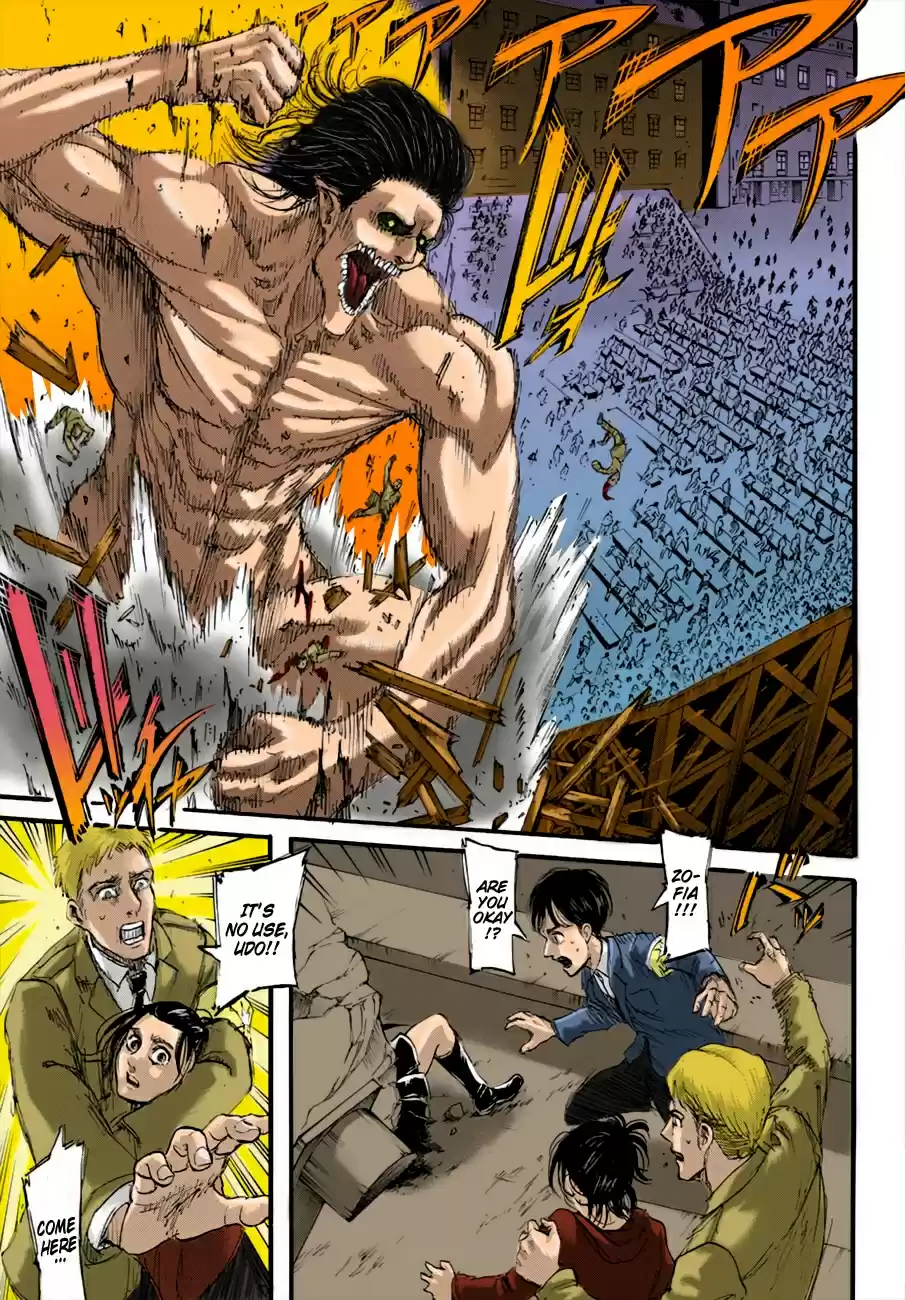 Shingeki no Kyojin (fan colored) Vol. 25 Ch. 101 The War Hammer Titan