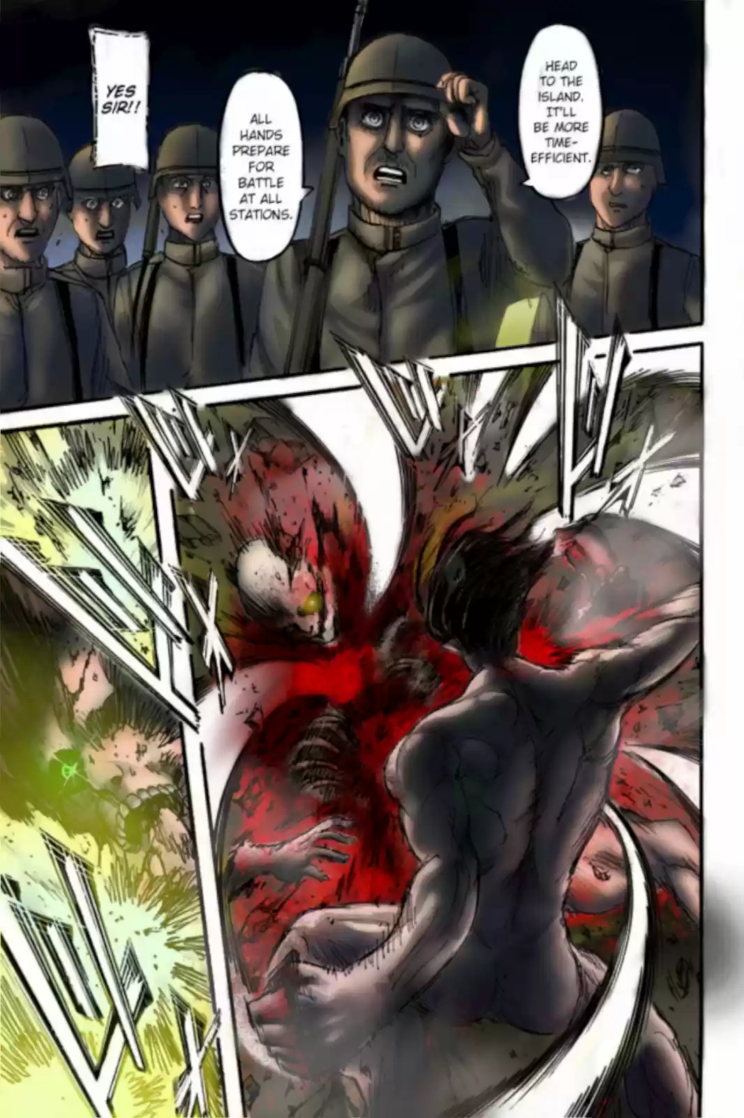 Shingeki no Kyojin (fan colored) Vol. 25 Ch. 101 The War Hammer Titan