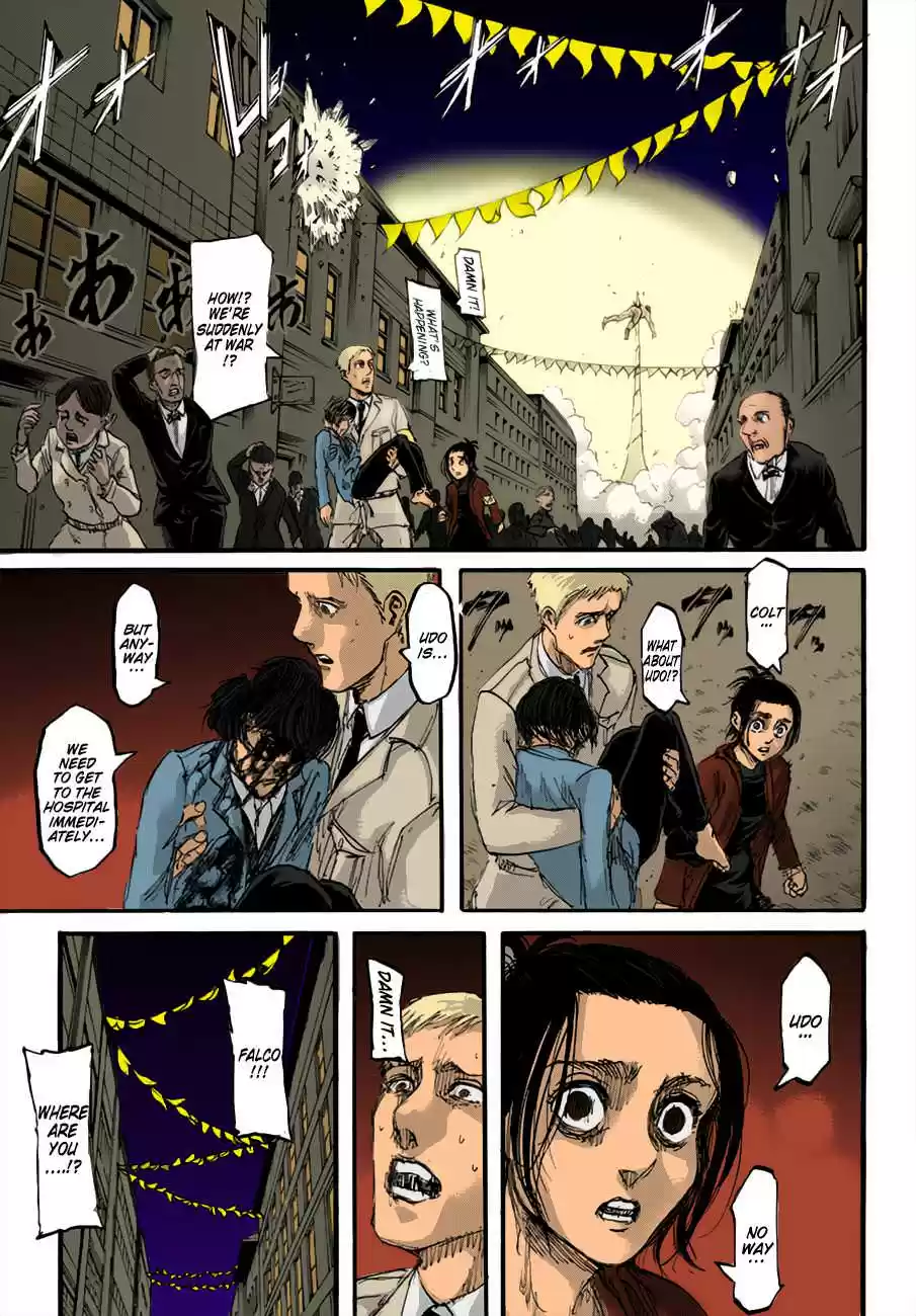 Shingeki no Kyojin (fan colored) Vol. 25 Ch. 101 The War Hammer Titan
