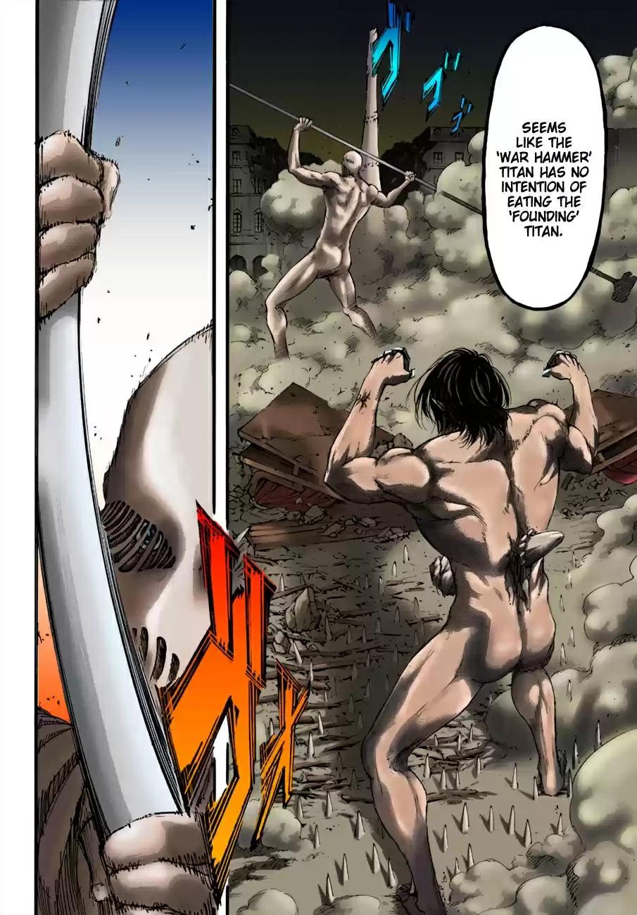 Shingeki no Kyojin (fan colored) Vol. 25 Ch. 101 The War Hammer Titan