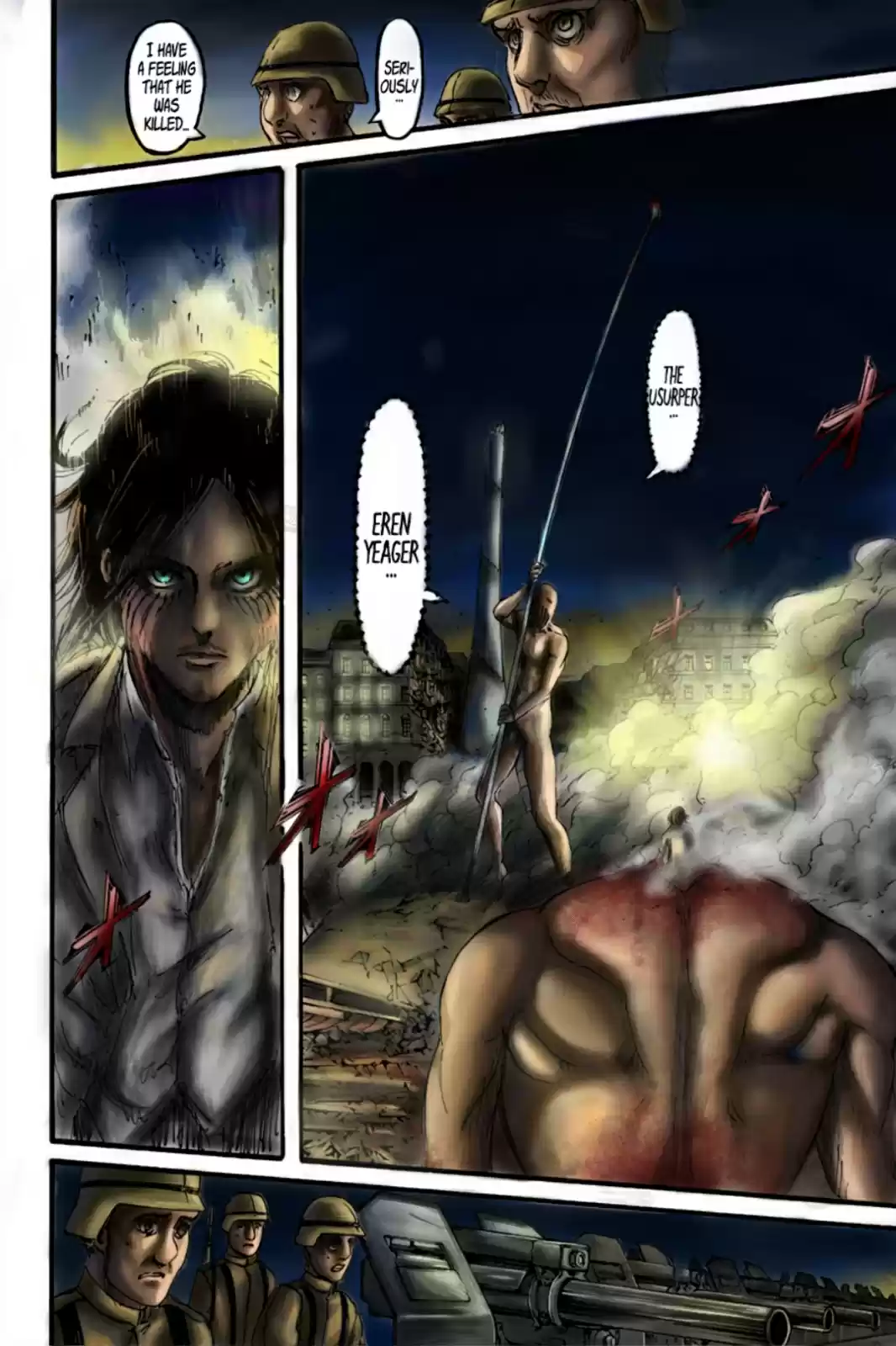 Shingeki no Kyojin (fan colored) Vol. 25 Ch. 101 The War Hammer Titan