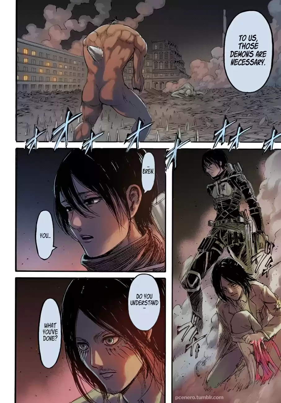 Shingeki no Kyojin (fan colored) Vol. 25 Ch. 102 Too Little, Too Late