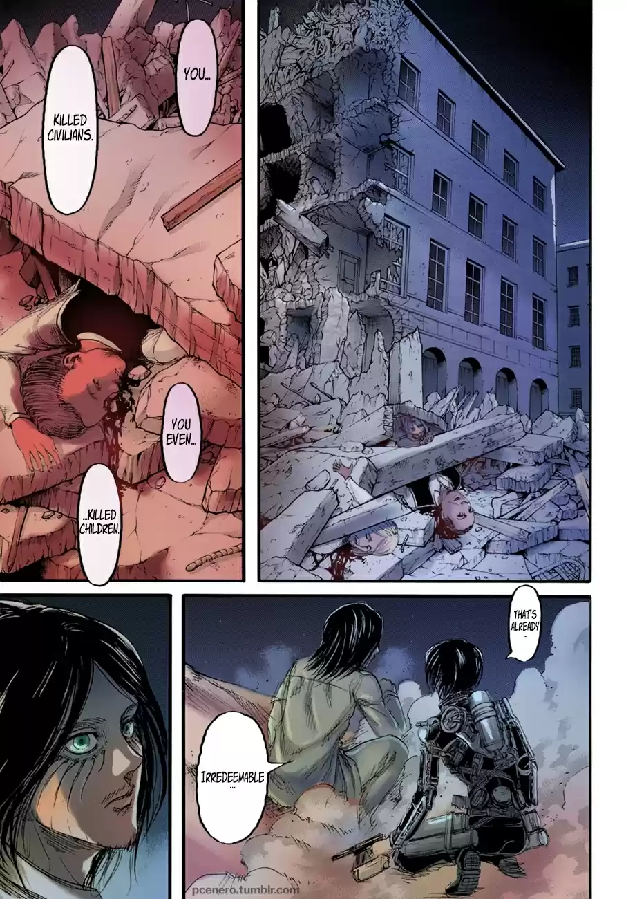 Shingeki no Kyojin (fan colored) Vol. 25 Ch. 102 Too Little, Too Late