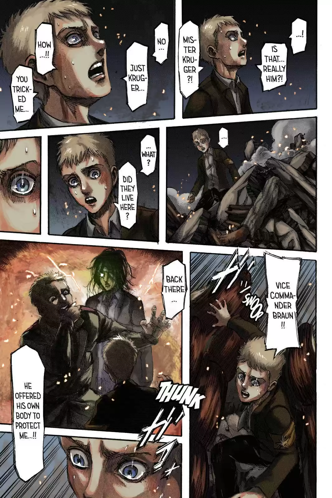 Shingeki no Kyojin (fan colored) Vol. 26 Ch. 103 Assault