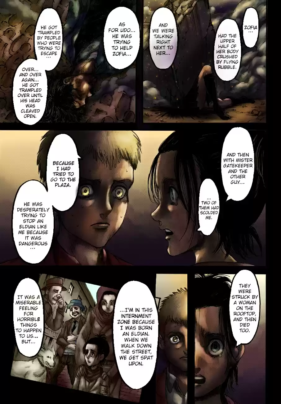 Shingeki no Kyojin (fan colored) Vol. 26 Ch. 105 Assassin's Bullet