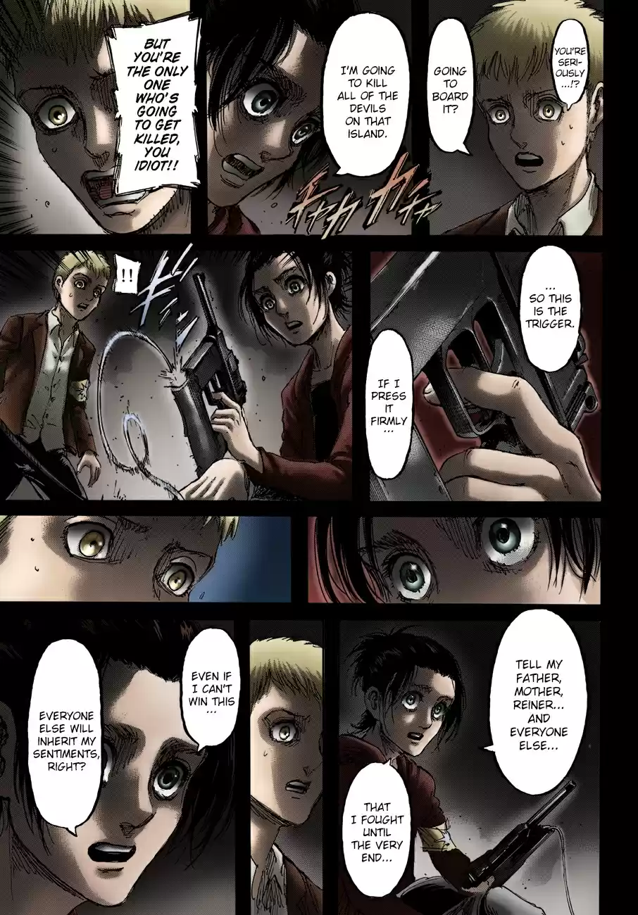 Shingeki no Kyojin (fan colored) Vol. 26 Ch. 105 Assassin's Bullet