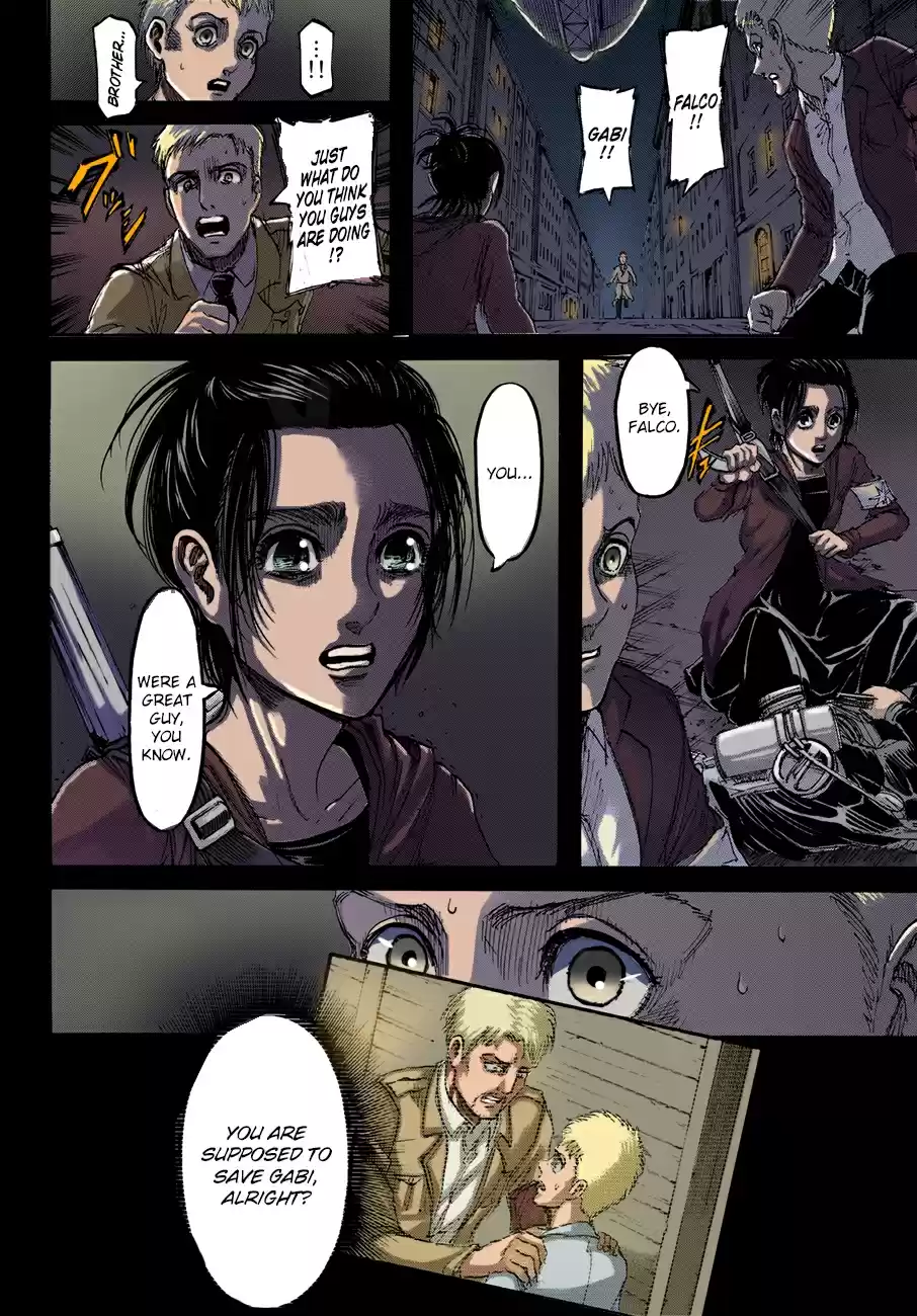 Shingeki no Kyojin (fan colored) Vol. 26 Ch. 105 Assassin's Bullet