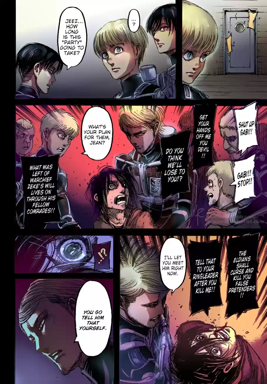 Shingeki no Kyojin (fan colored) Vol. 26 Ch. 105 Assassin's Bullet