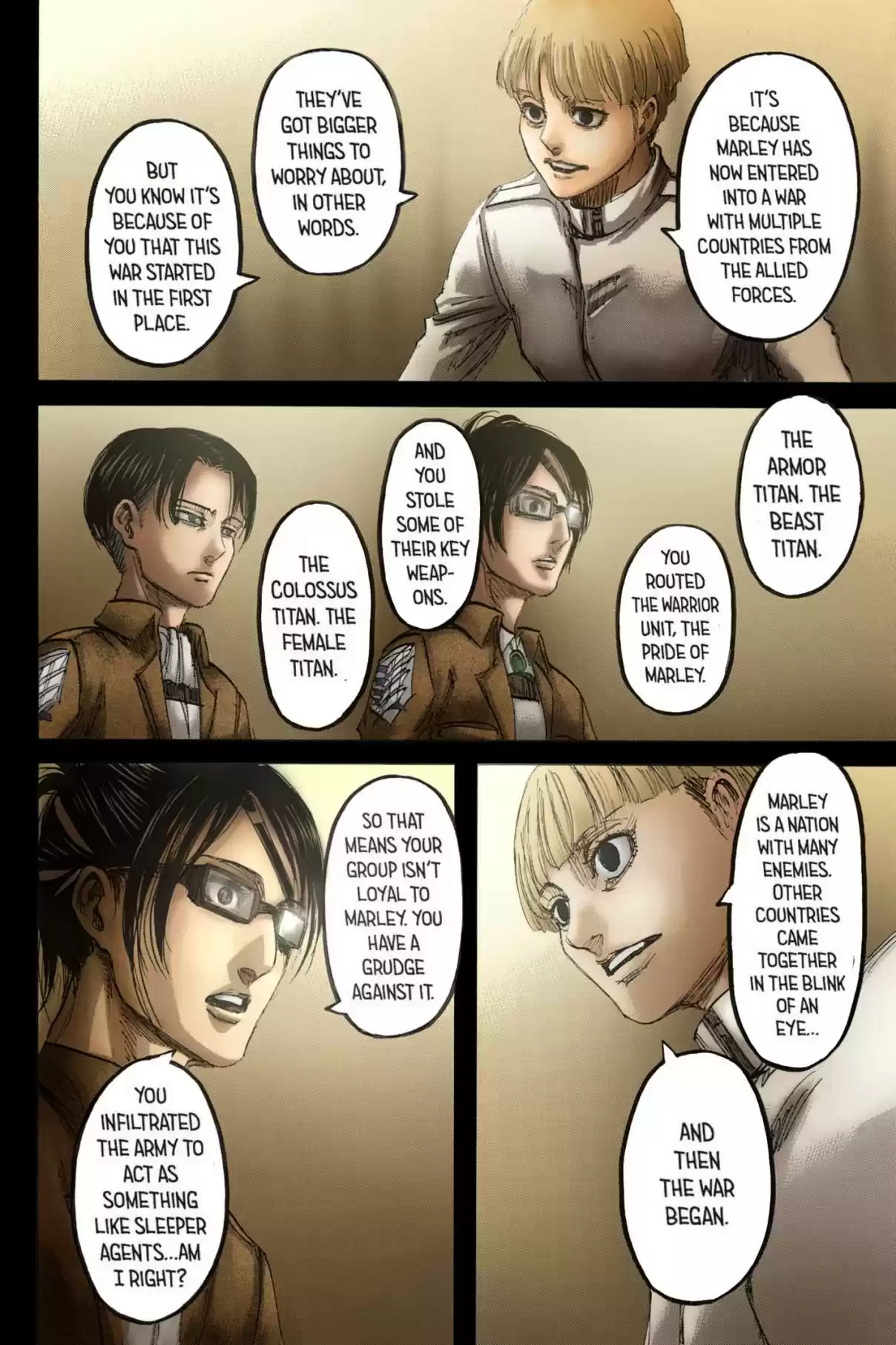 Shingeki no Kyojin (fan colored) Vol. 26 Ch. 106 Volunteers