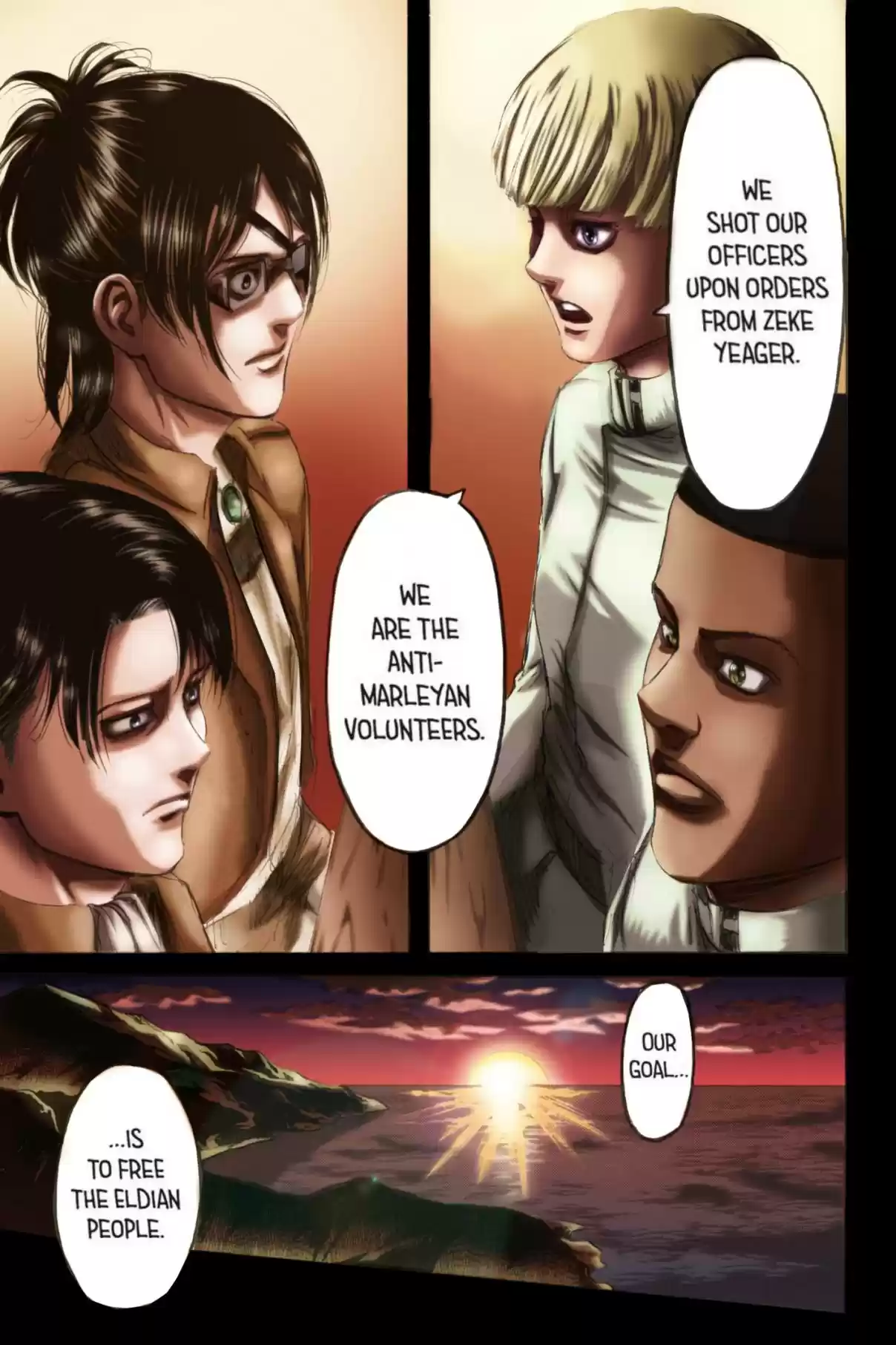 Shingeki no Kyojin (fan colored) Vol. 26 Ch. 106 Volunteers